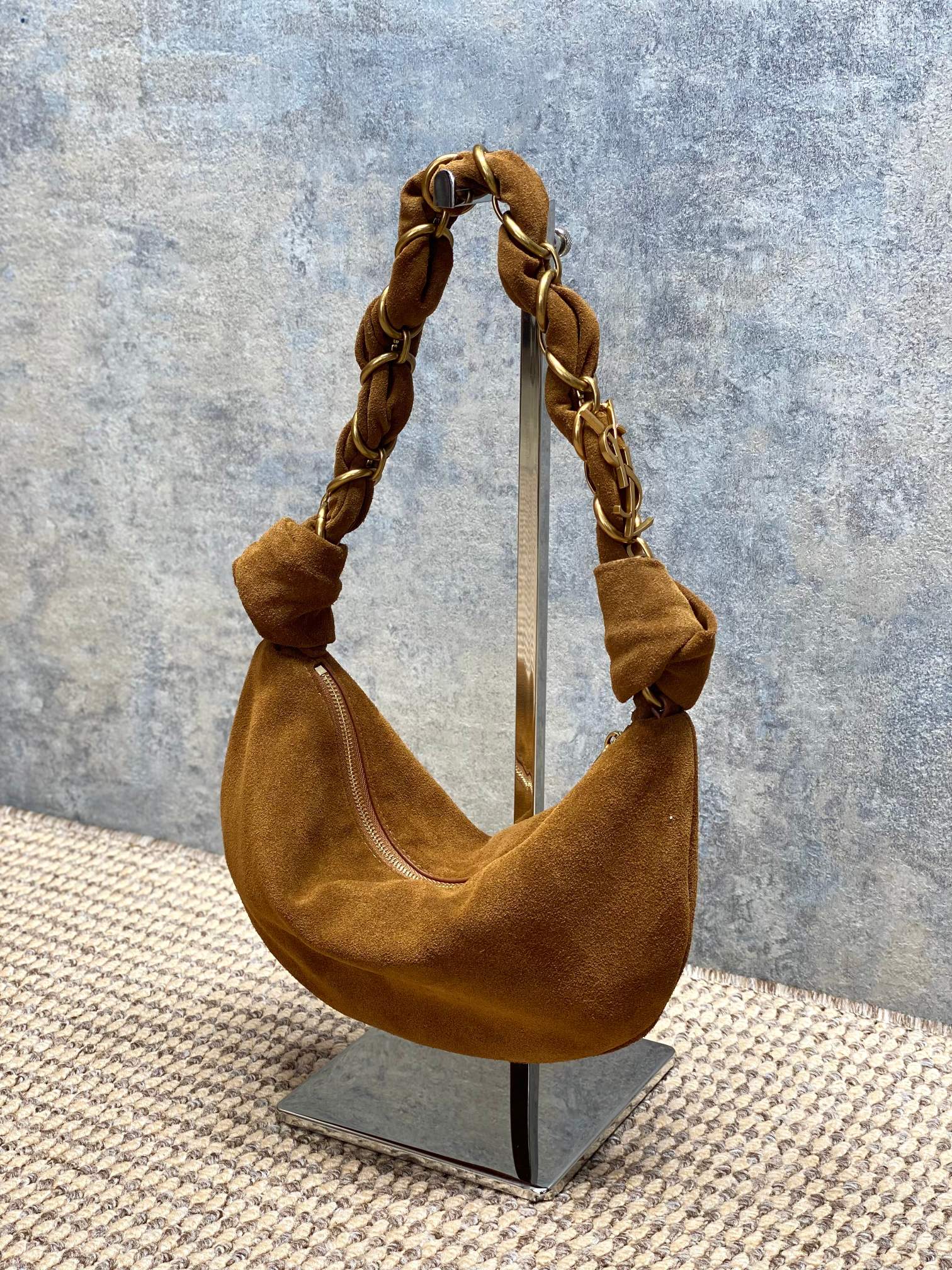 YSL Style Black Leather Top Handle Bag style reference detail image 2 from source 763195