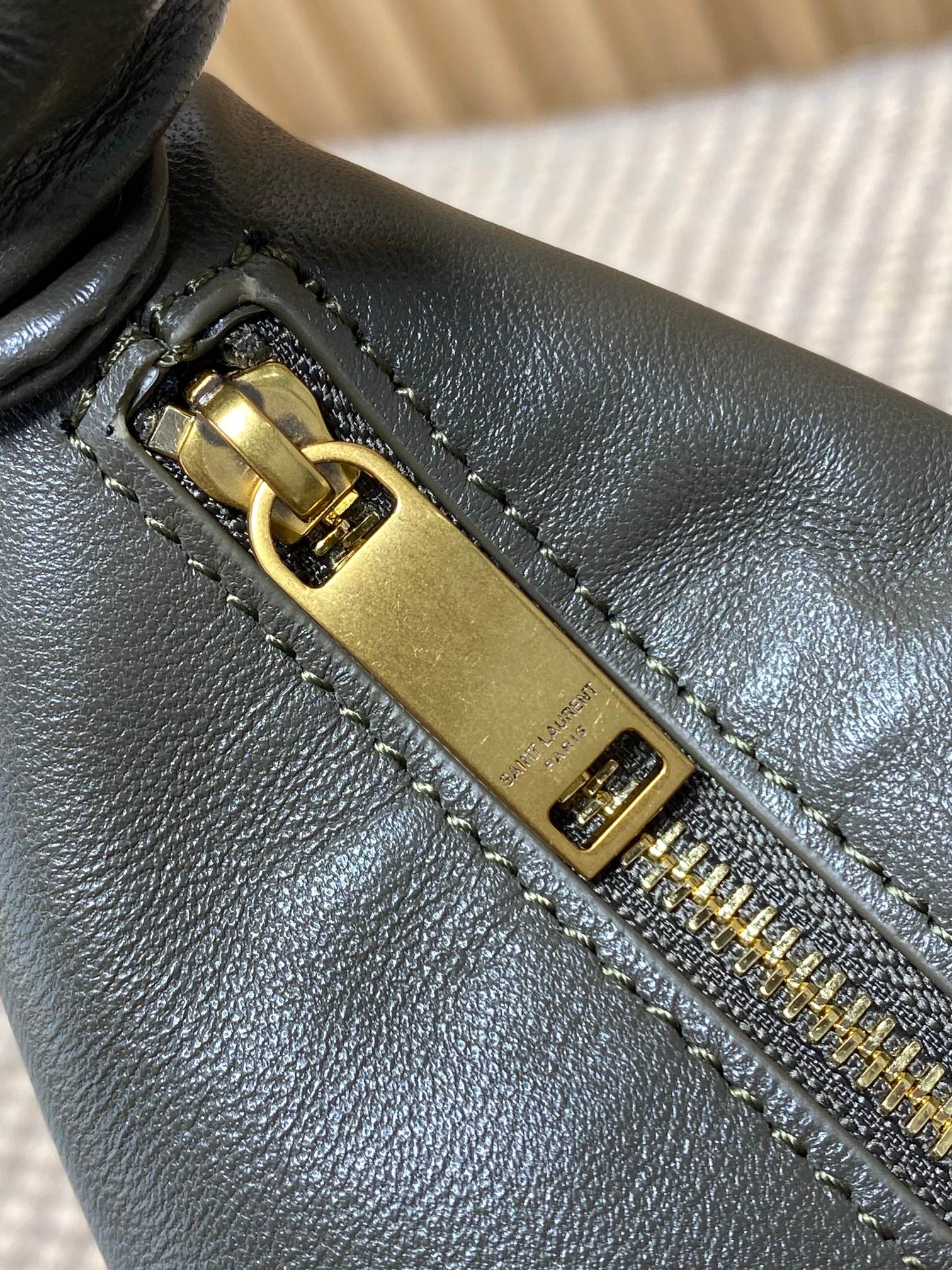 YSL Style Green Leather Crossbody Bag style reference detail image 7 from source 763176