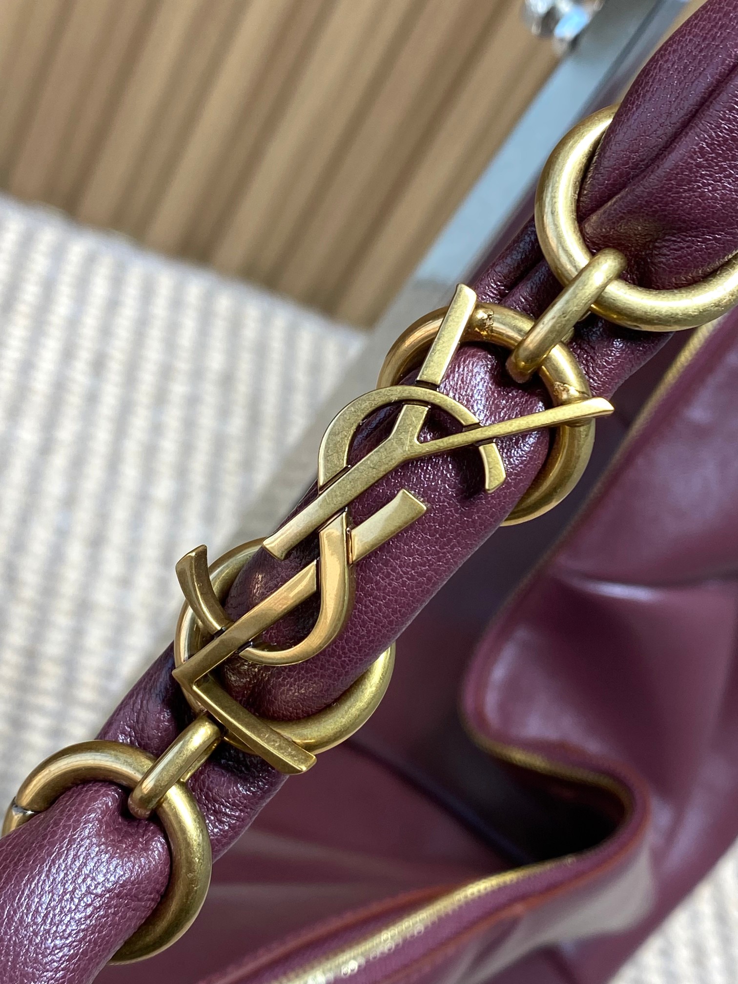 YSL Style Red Leather Crossbody Bag style reference detail image 6 from source 763177