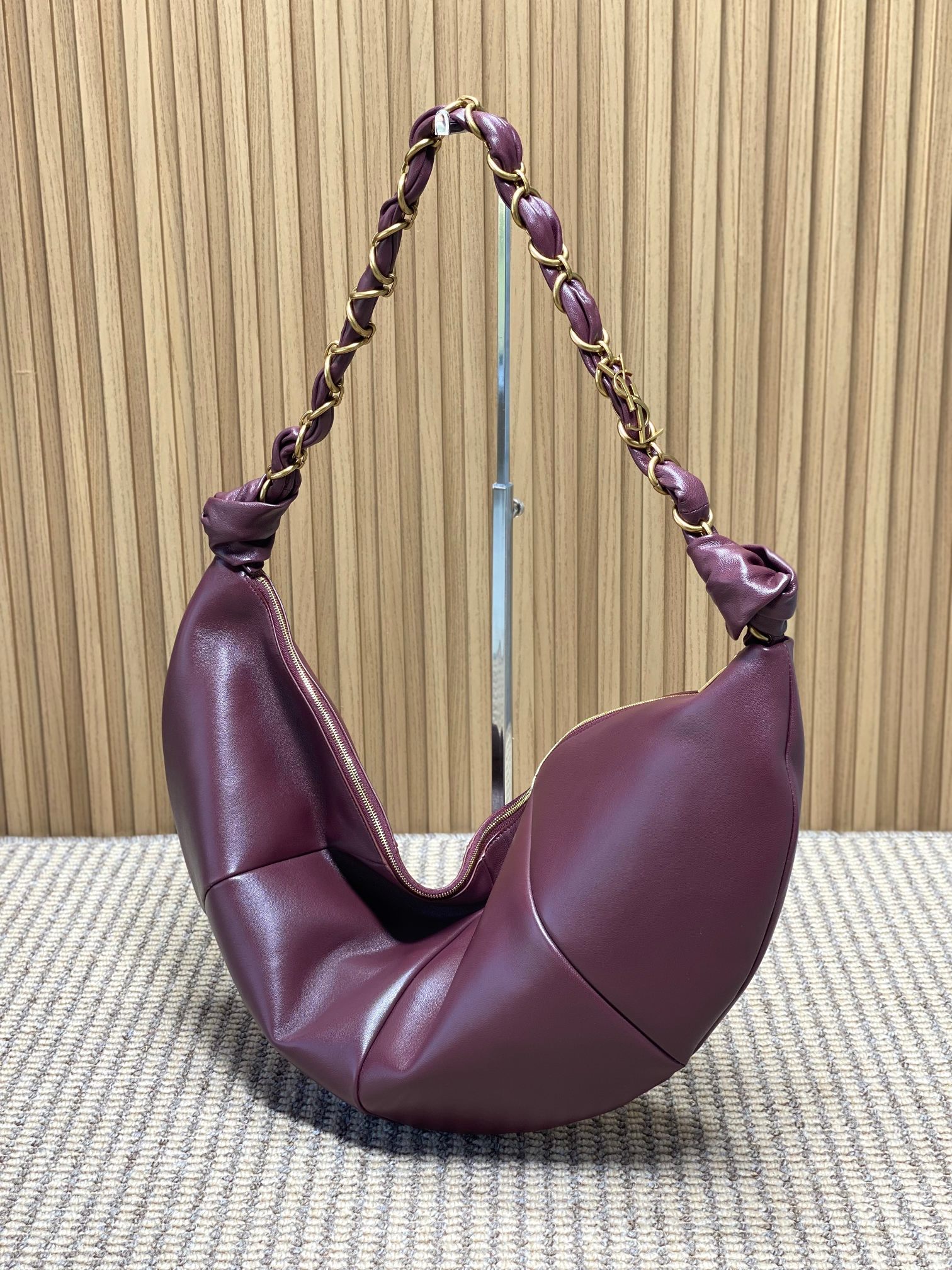 YSL Style Red Leather Crossbody Bag Lookbook Reference image 2