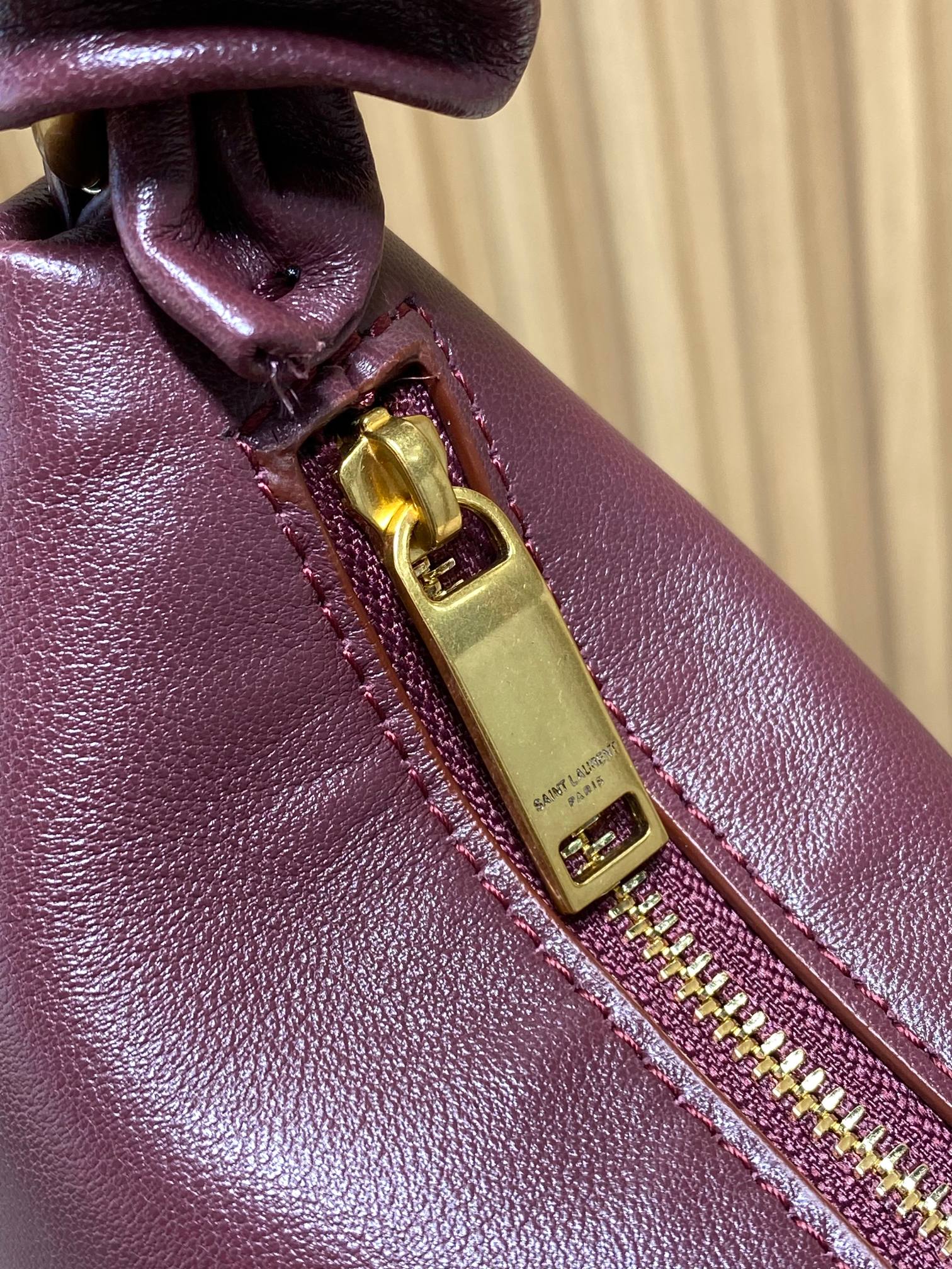 YSL Style Red Leather Crossbody Bag style reference detail image 7 from source 763177