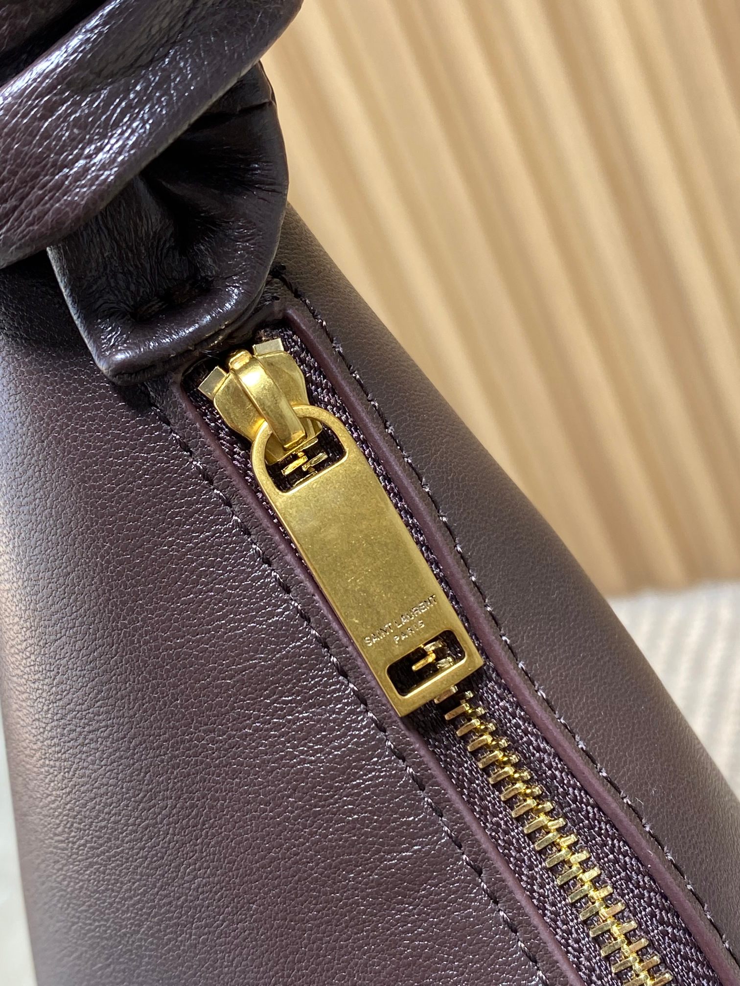 YSL Style Brown Leather Crossbody Bag style reference detail image 7 from source 763178