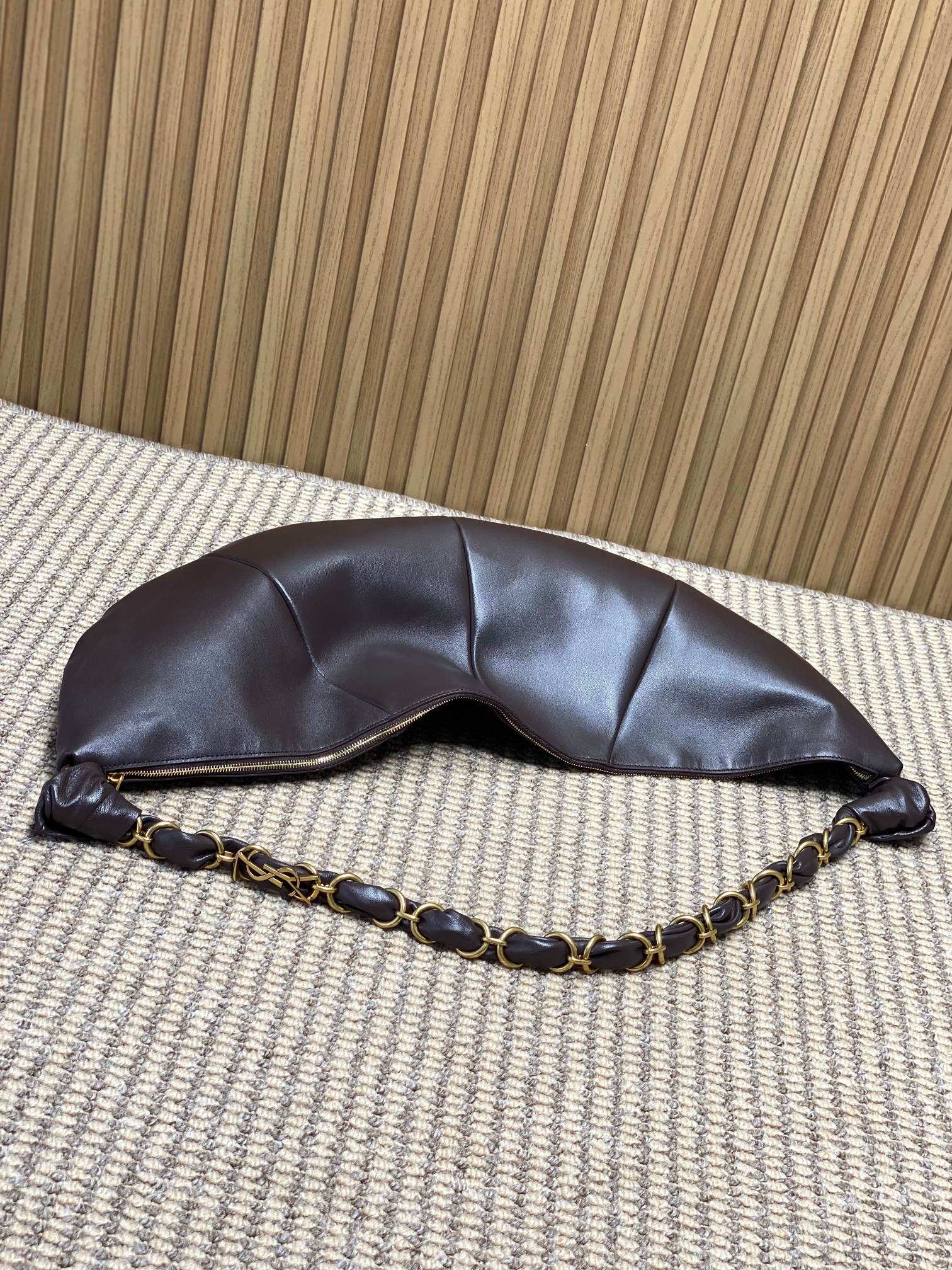 YSL Style Brown Leather Crossbody Bag style reference detail image 5 from source 763178