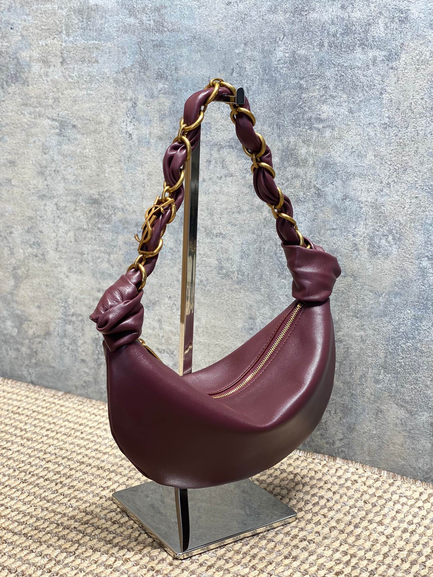 YSL Style Black Leather Top Handle Bag style reference detail image 2 from source 763188