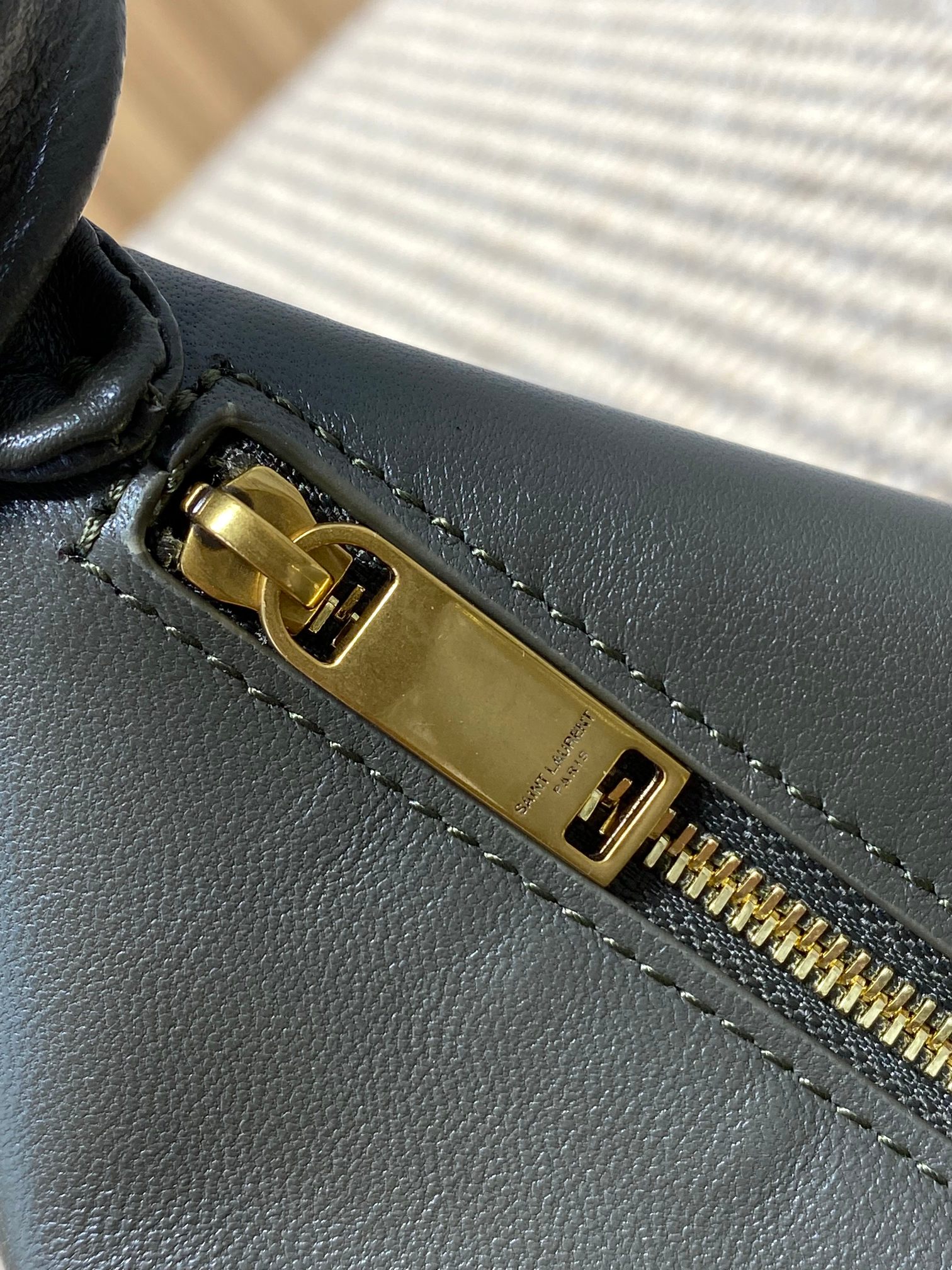 YSL Style Black Leather Top Handle Bag style reference detail image 6 from source 763187