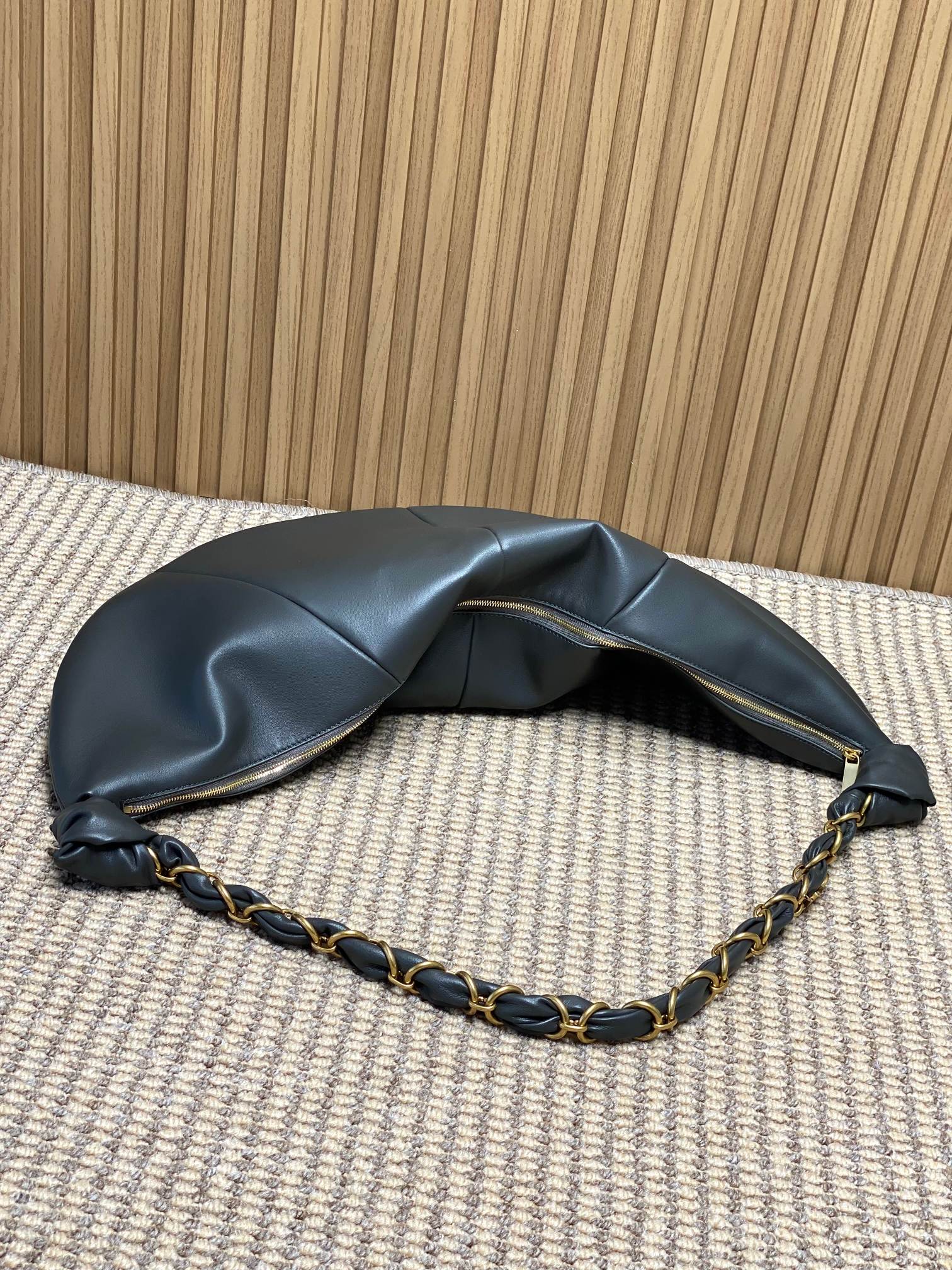 YSL Style Grey Leather Crossbody Bag style reference detail image 5 from source 763179