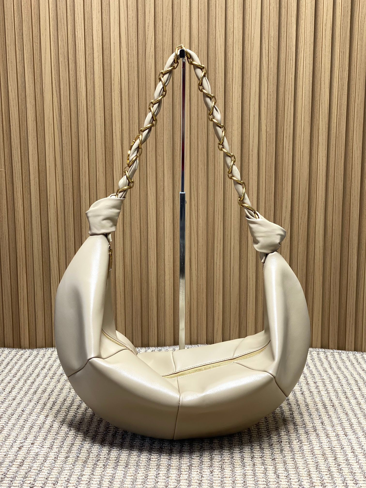 YSL Style Beige Leather Crossbody Bag style reference detail image 3 from source 763180