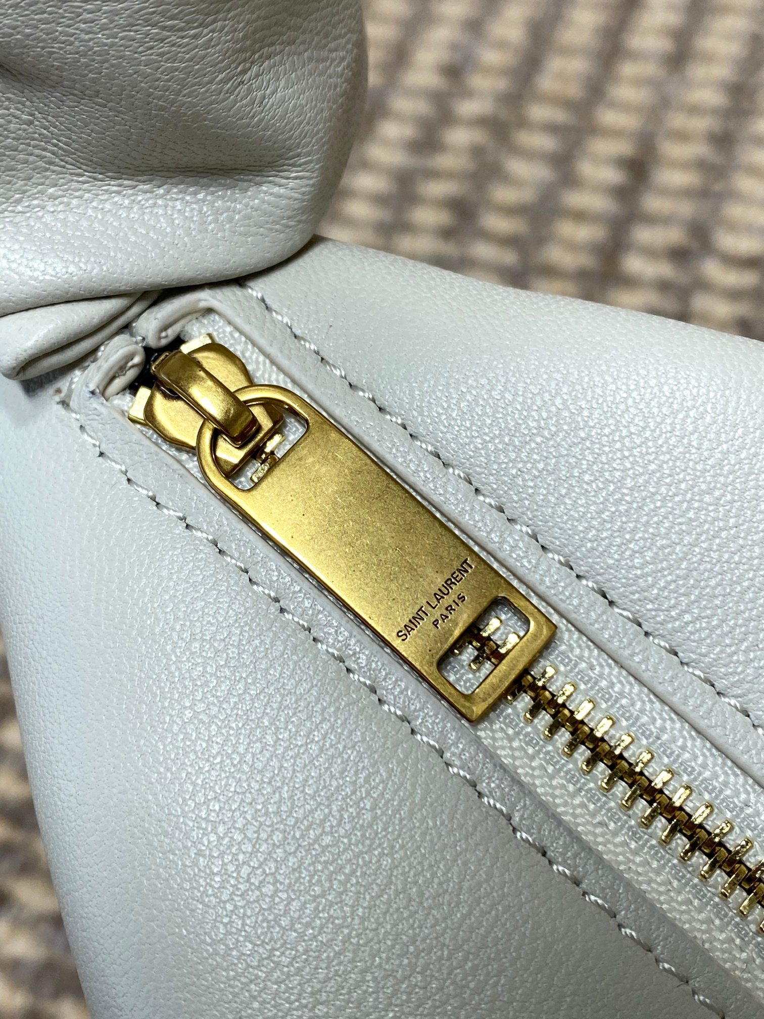 YSL Style Grey Leather Crossbody Bag style reference detail image 7 from source 763182