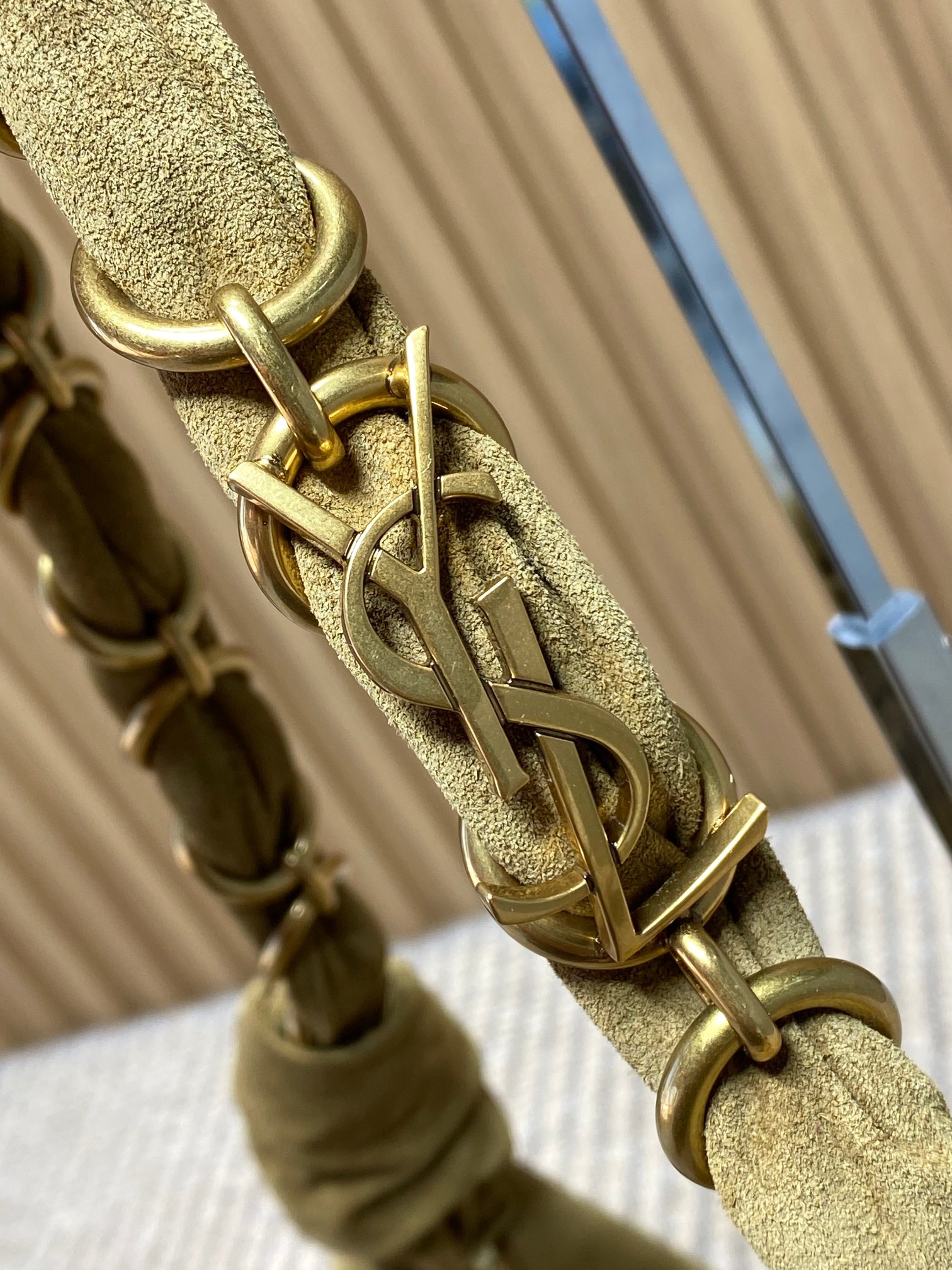 YSL Style Leather Crossbody Bag style reference detail image 6 from source 763185