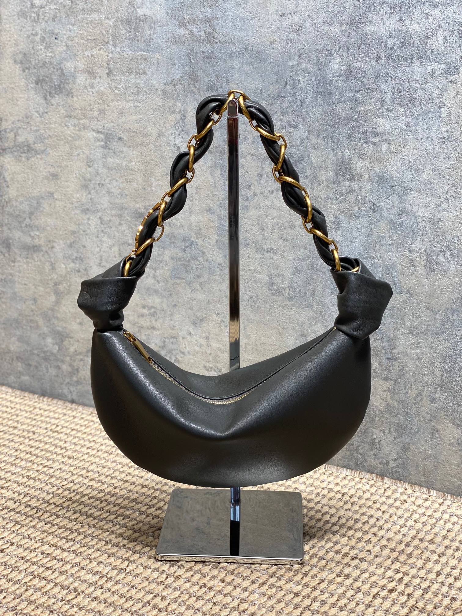 YSL Style Black Leather Top Handle Bag style reference detail image 3 from source 763190