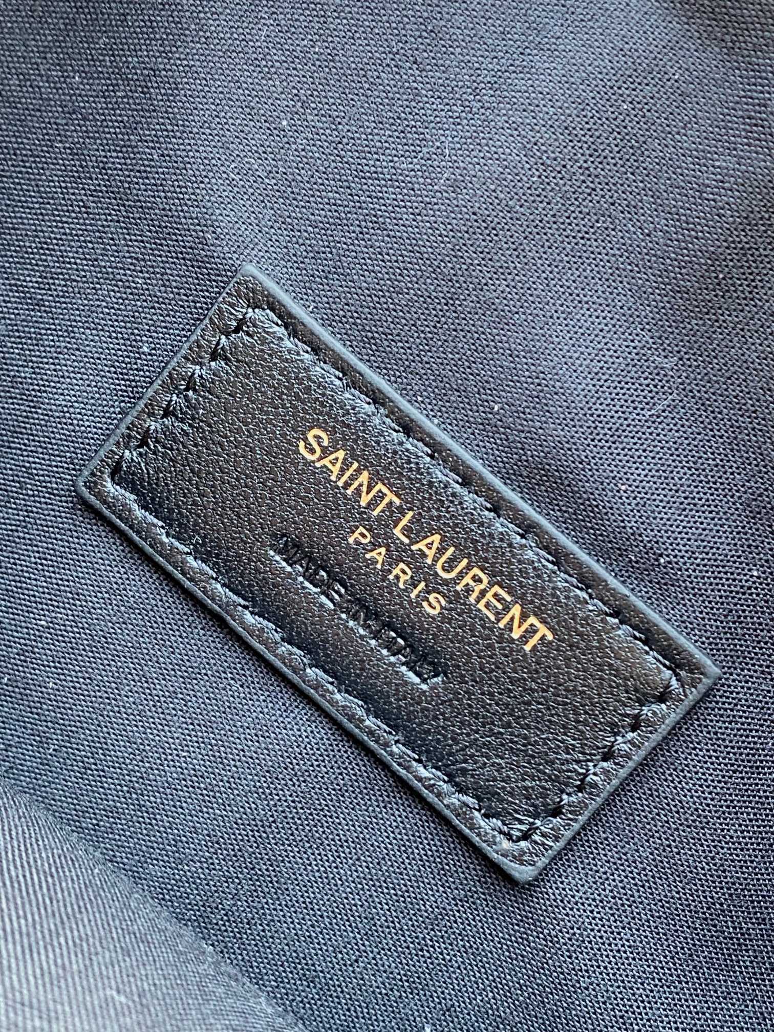 YSL Style Black Leather Top Handle Bag style reference detail image 9 from source 763193
