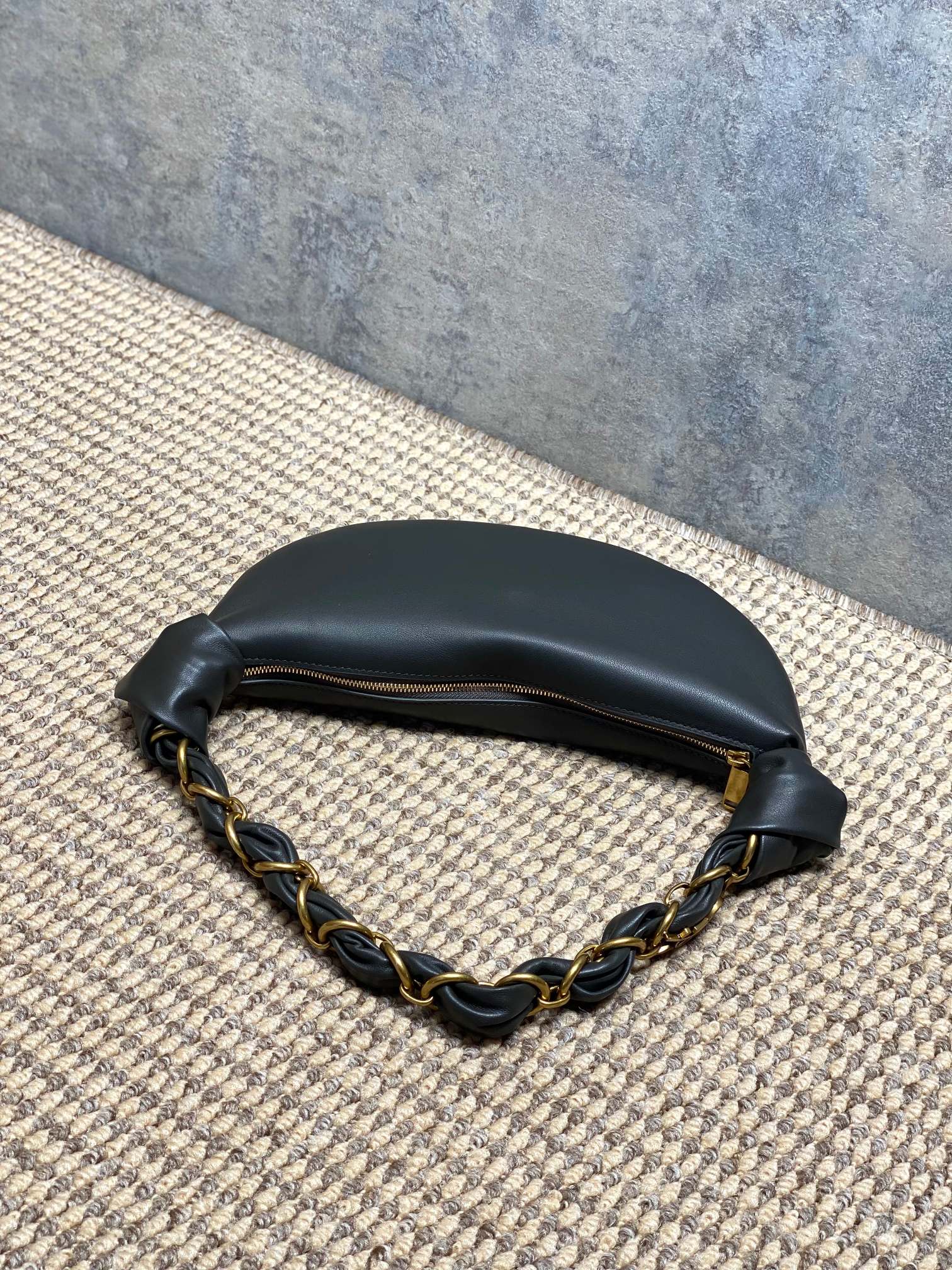 YSL Style Black Leather Top Handle Bag style reference detail image 5 from source 763190