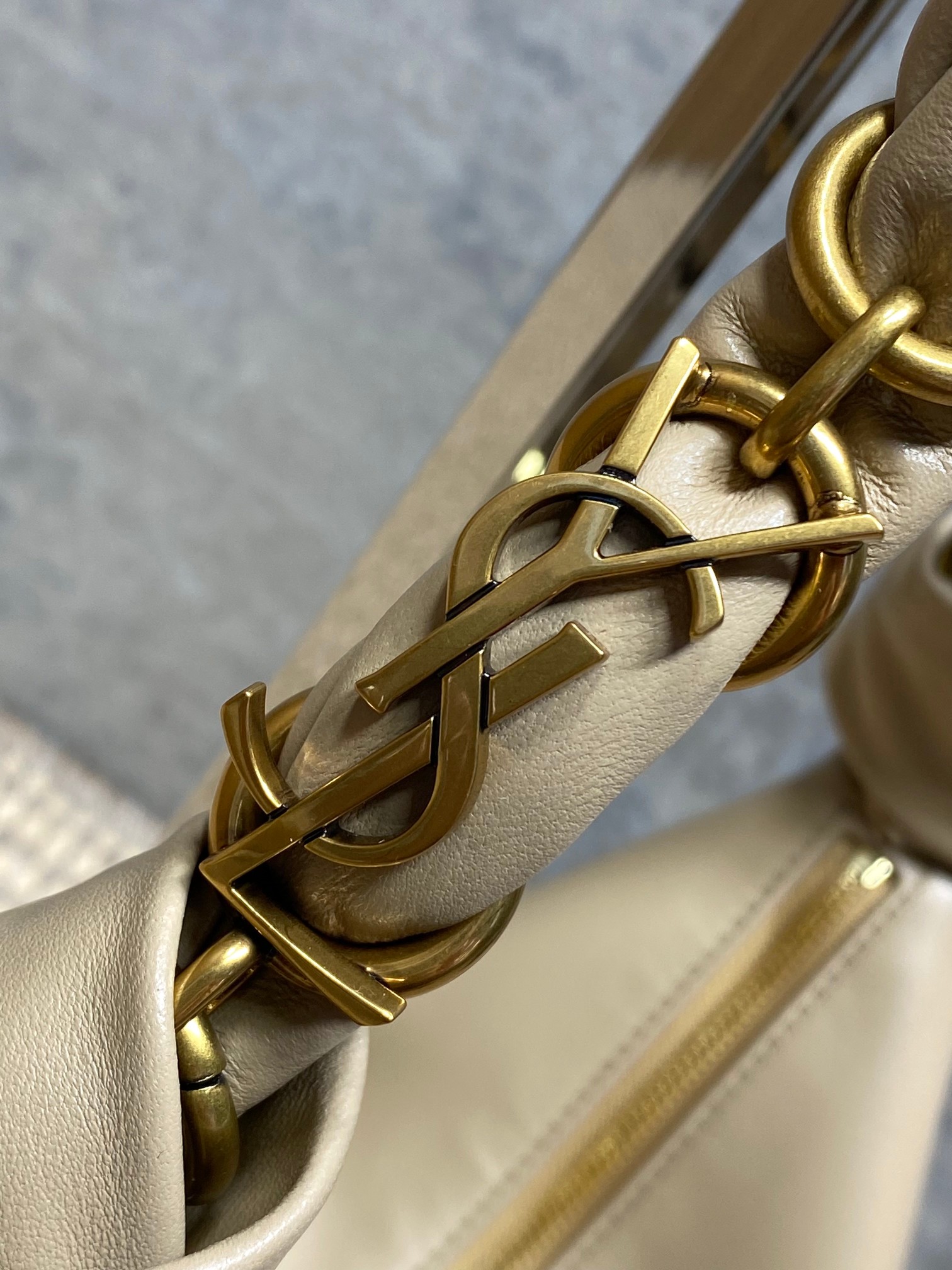 YSL Style Black Leather Top Handle Bag style reference detail image 7 from source 763191
