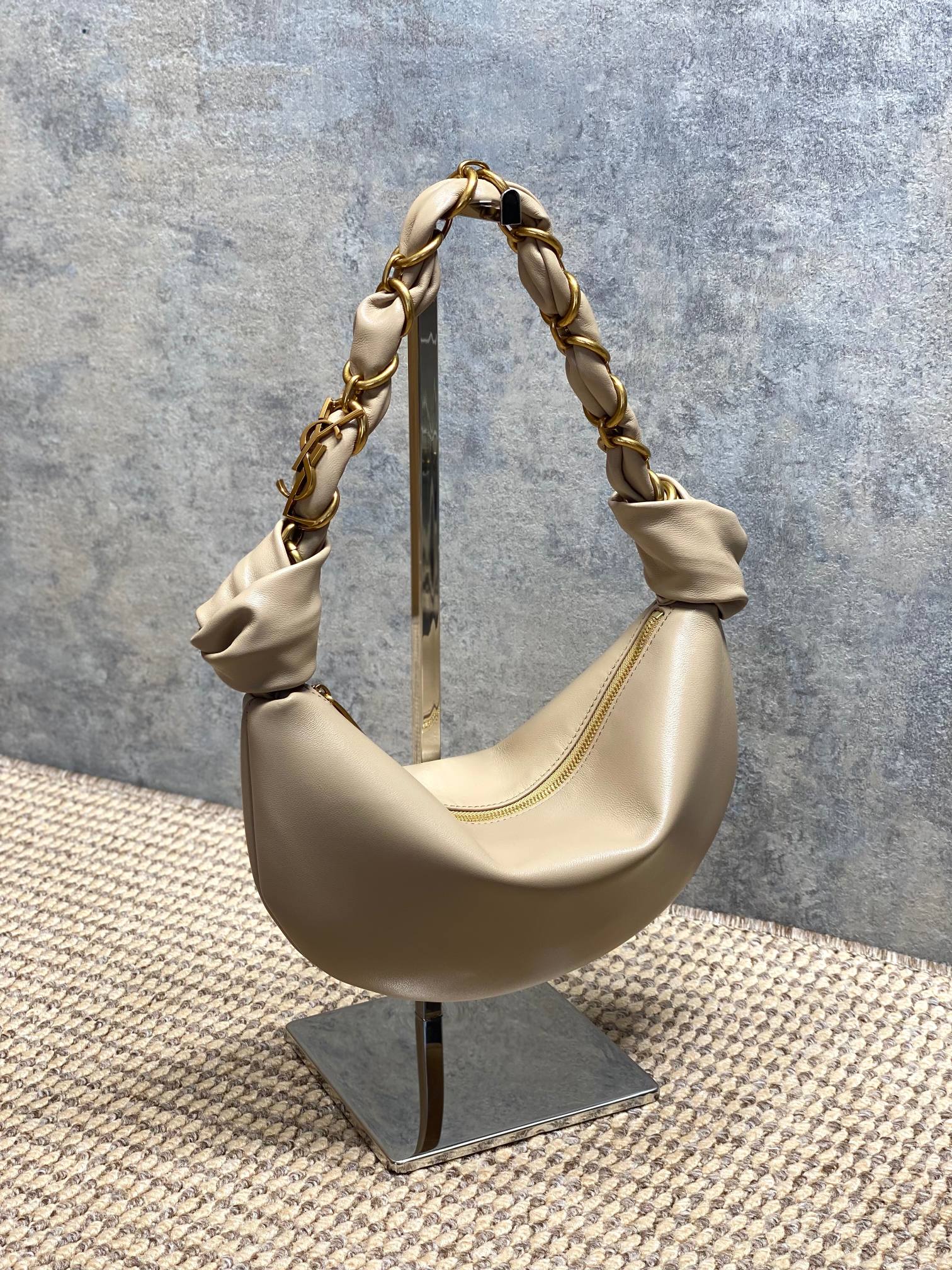 YSL Style Black Leather Top Handle Bag style reference detail image 2 from source 763191