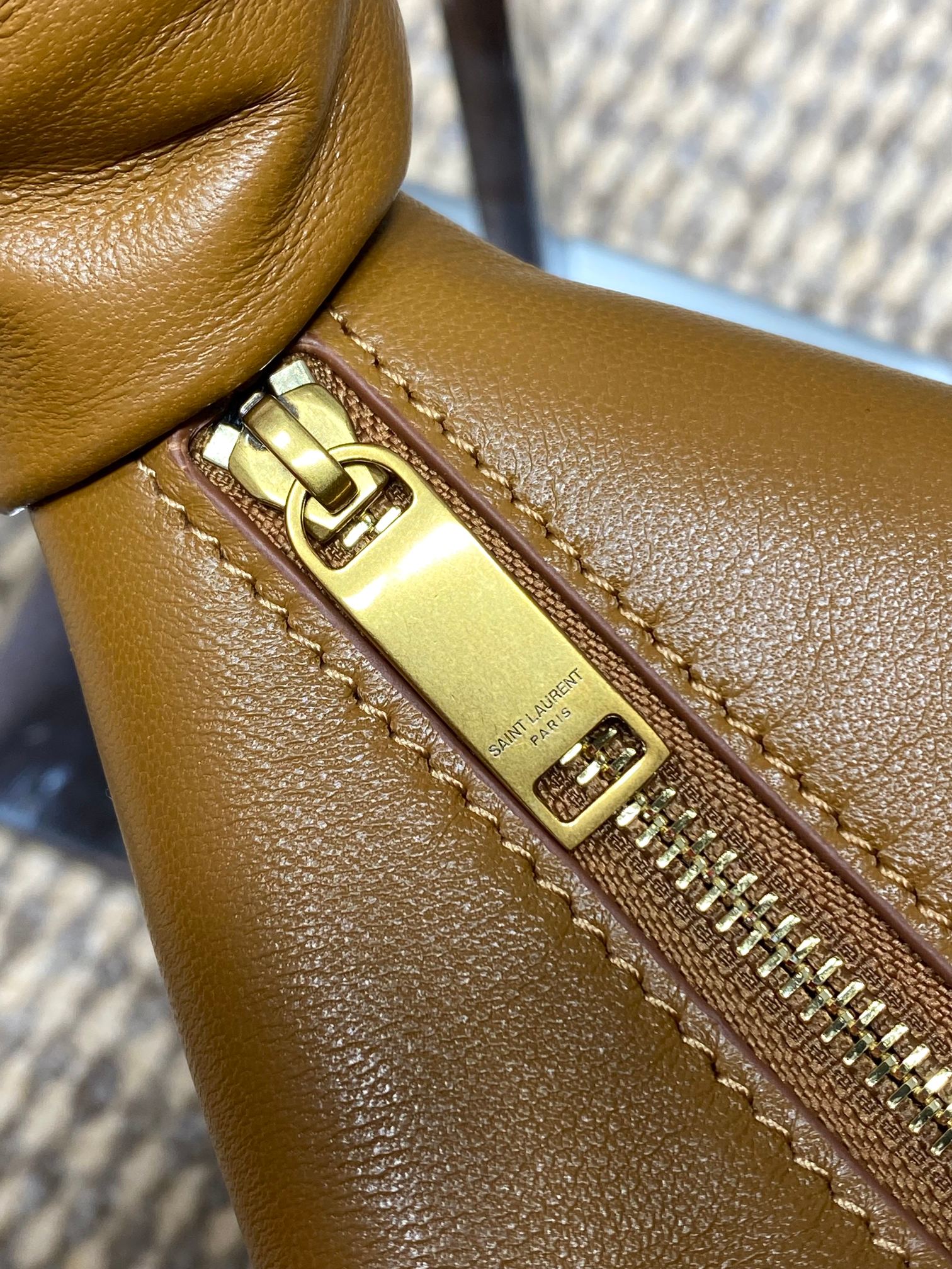 YSL Style Black Leather Top Handle Bag style reference detail image 6 from source 763192
