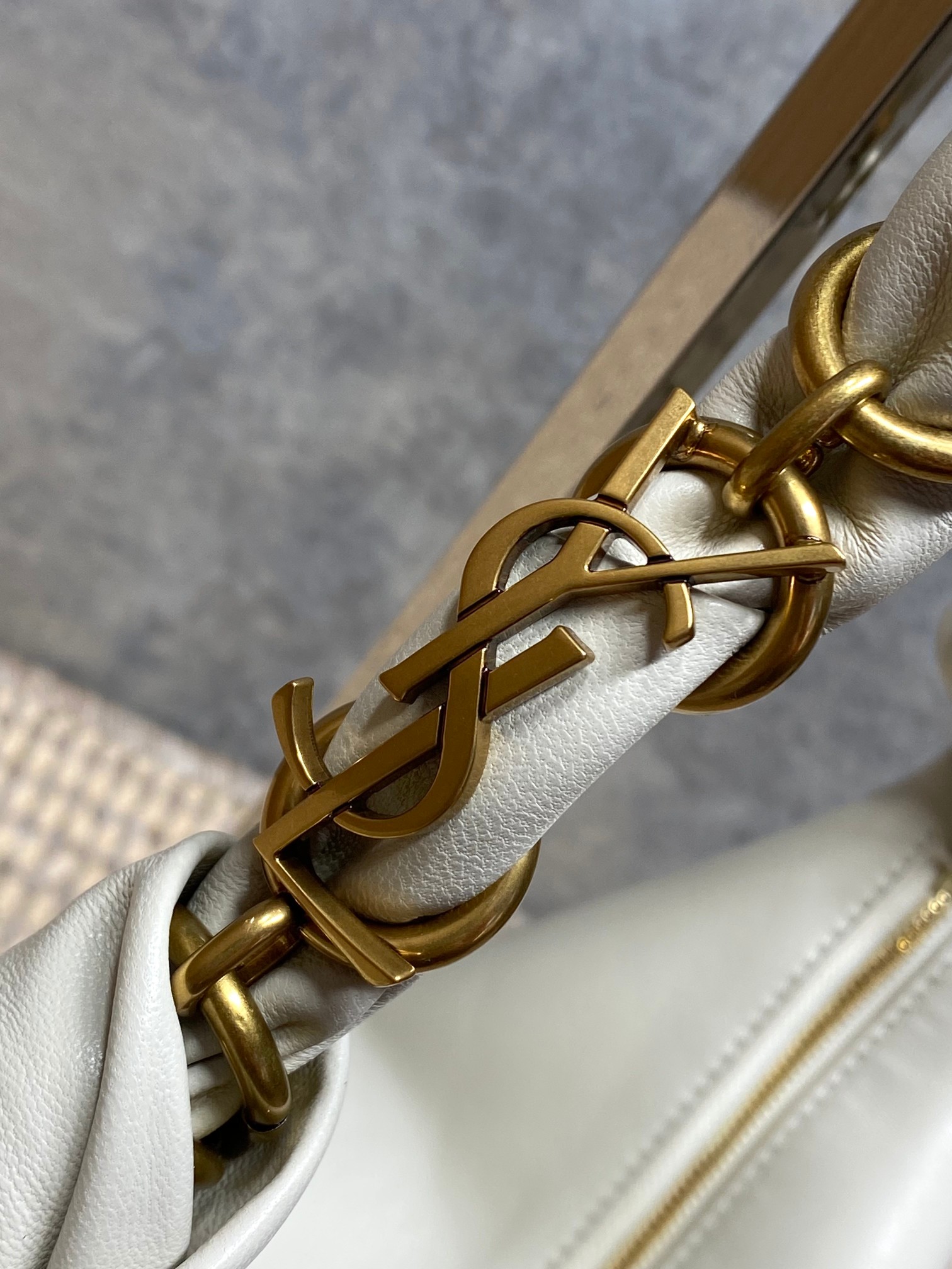 YSL Style Black Leather Top Handle Bag style reference detail image 7 from source 763193