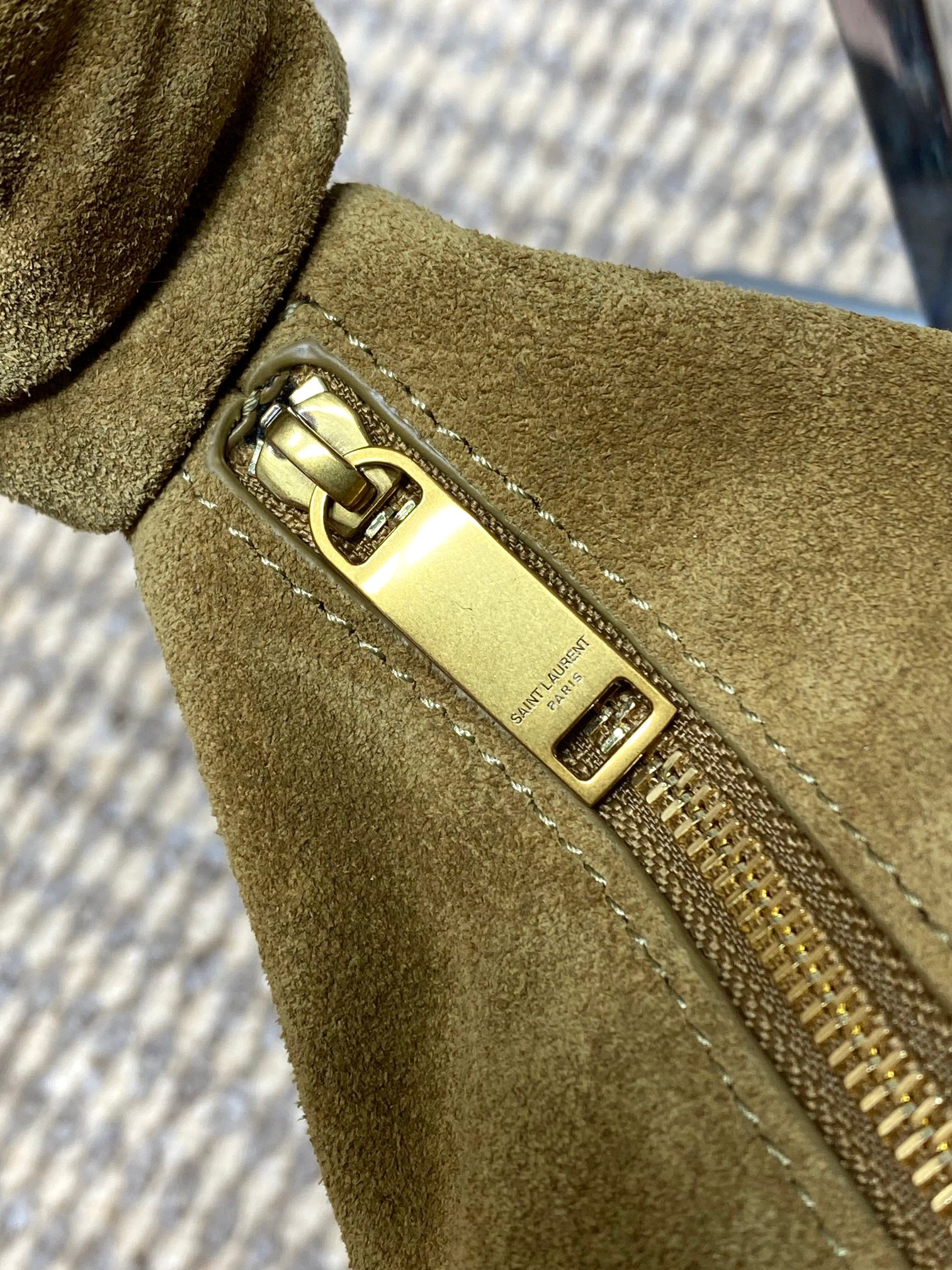 YSL Style Black Leather Top Handle Bag style reference detail image 6 from source 763197