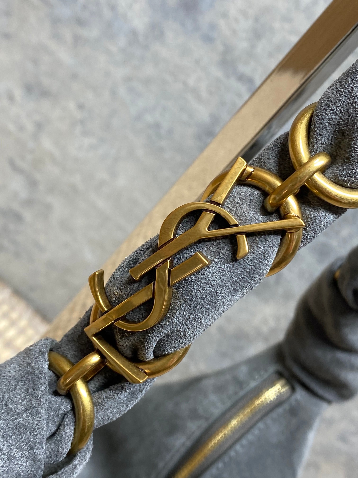 YSL Style Black Leather Top Handle Bag style reference detail image 7 from source 763198