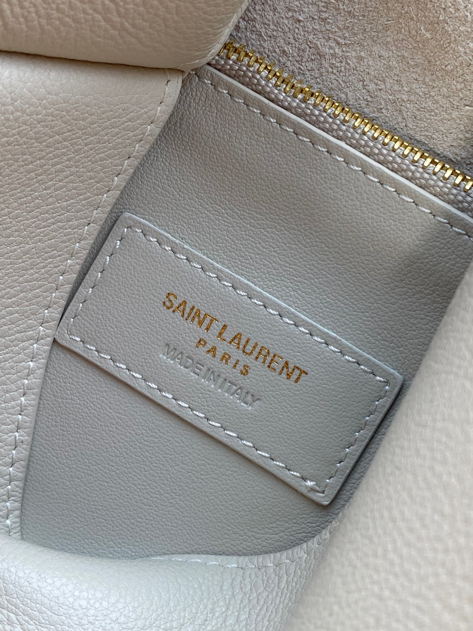 YSL Style White Leather Hobo Bag style reference detail image 8 from source 763078