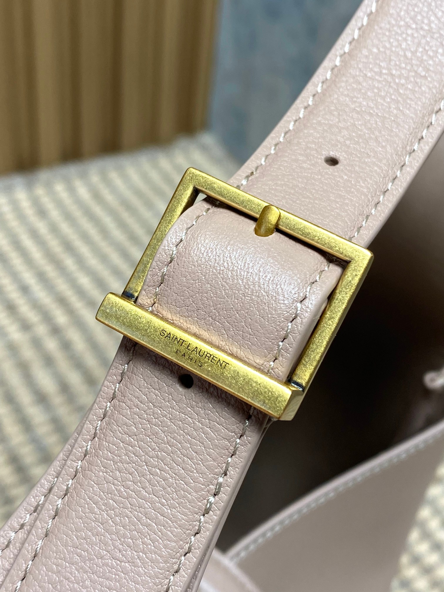 YSL Style Pink Leather Hobo Bag style reference detail image 7 from source 763079