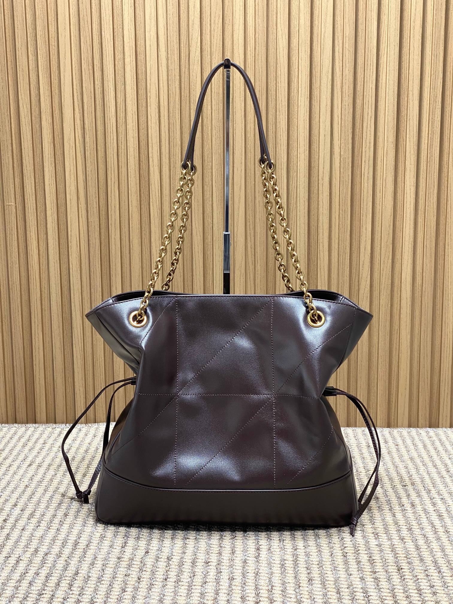 YSL Style Brown Leather Chain Bag style reference detail image 3 from source 763075