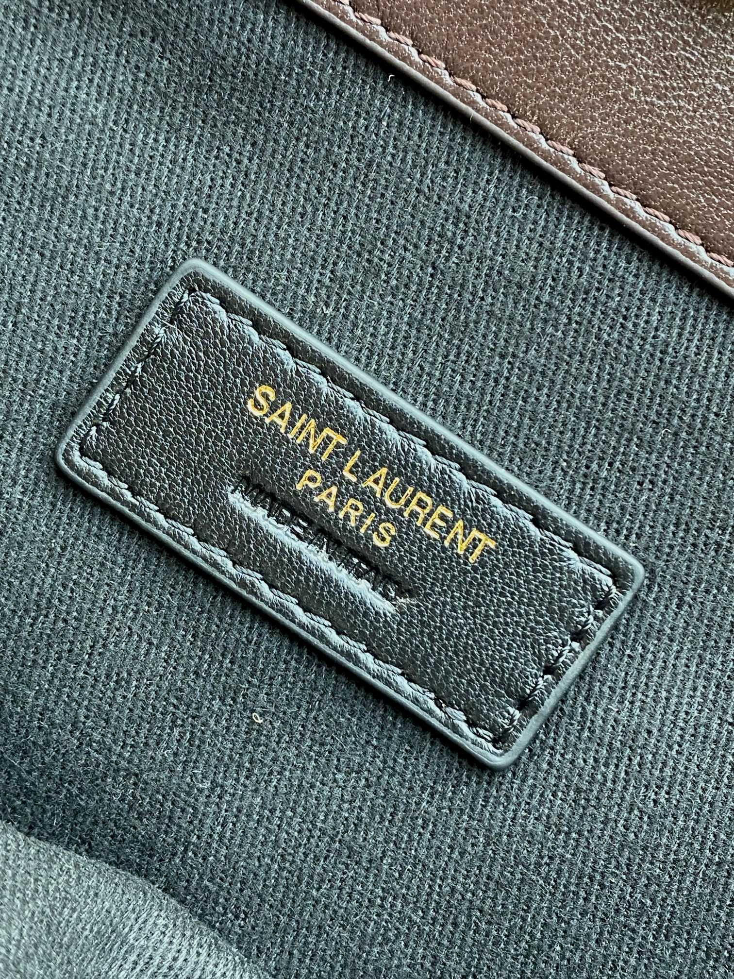YSL Style Brown Leather Chain Bag style reference detail image 8 from source 763075