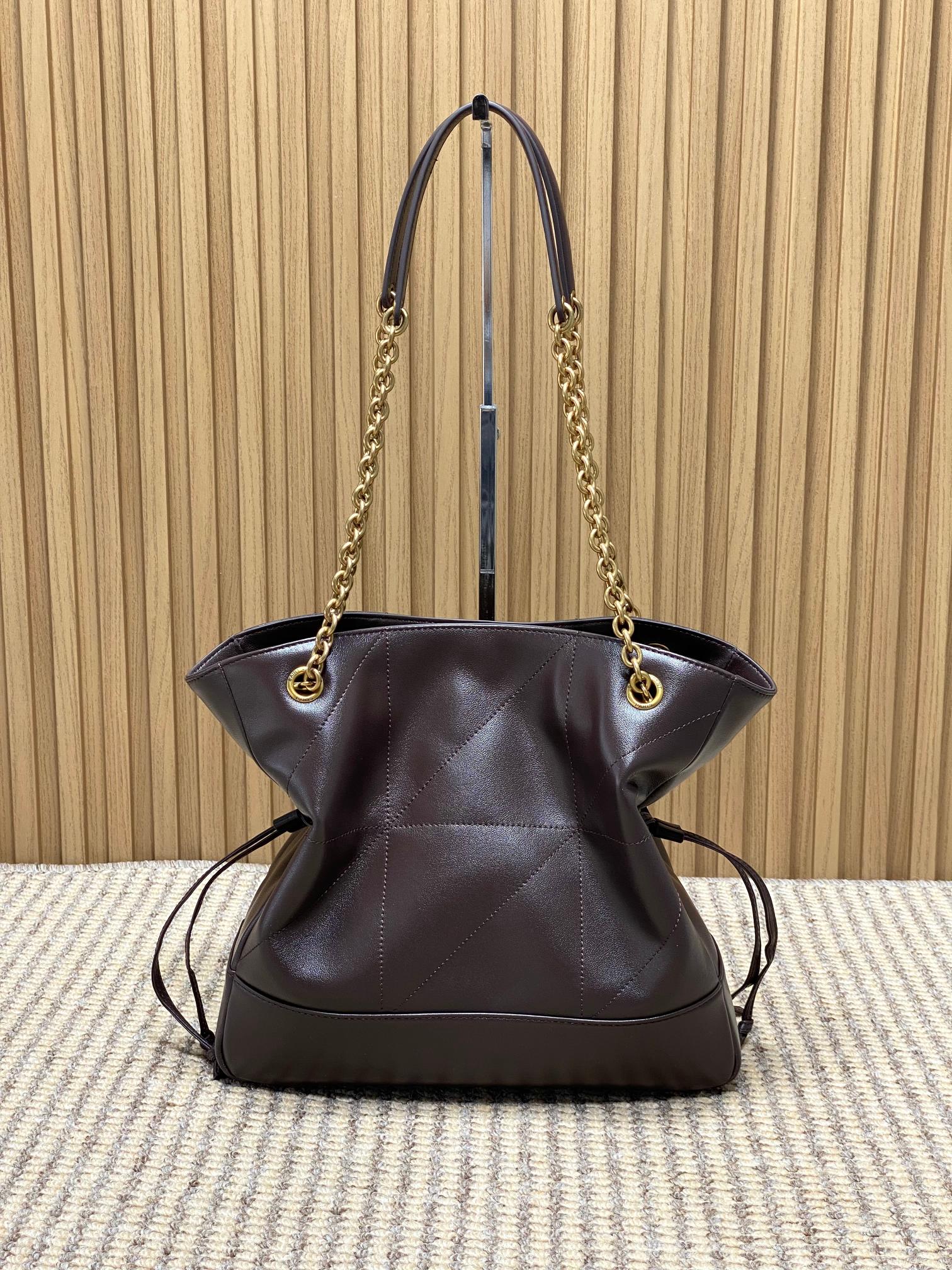 YSL Style Brown Leather Chain Bag Bags Chain Bag detail image 3 from source 763065