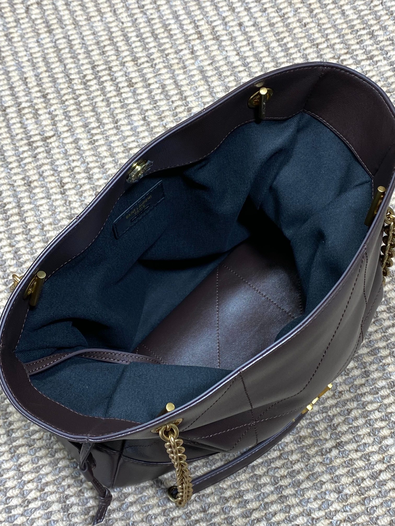 YSL Style Brown Leather Chain Bag Bags Chain Bag detail image 8 from source 763065
