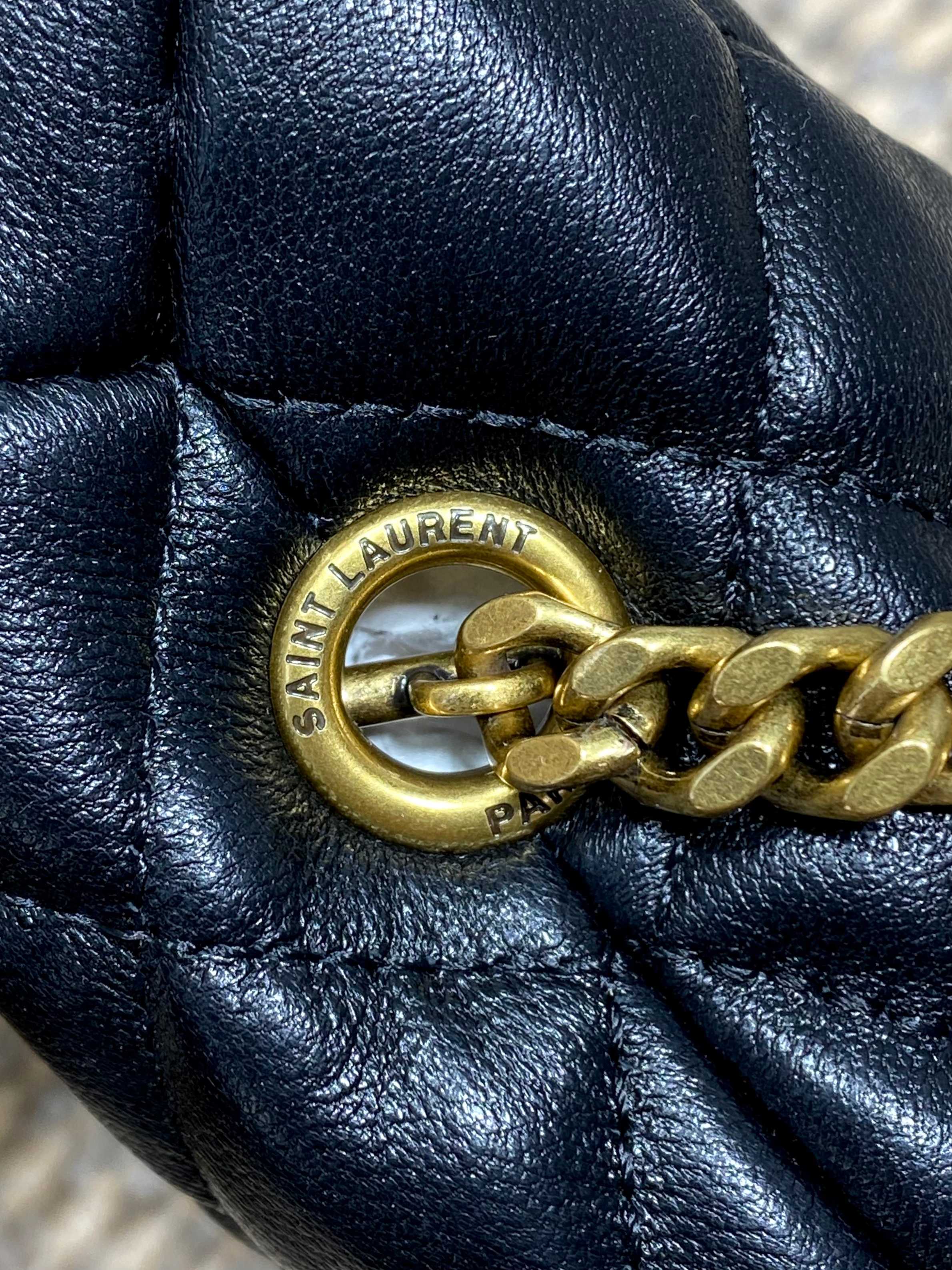 YSL Quilted Leather Mini Handle Hobo Bag