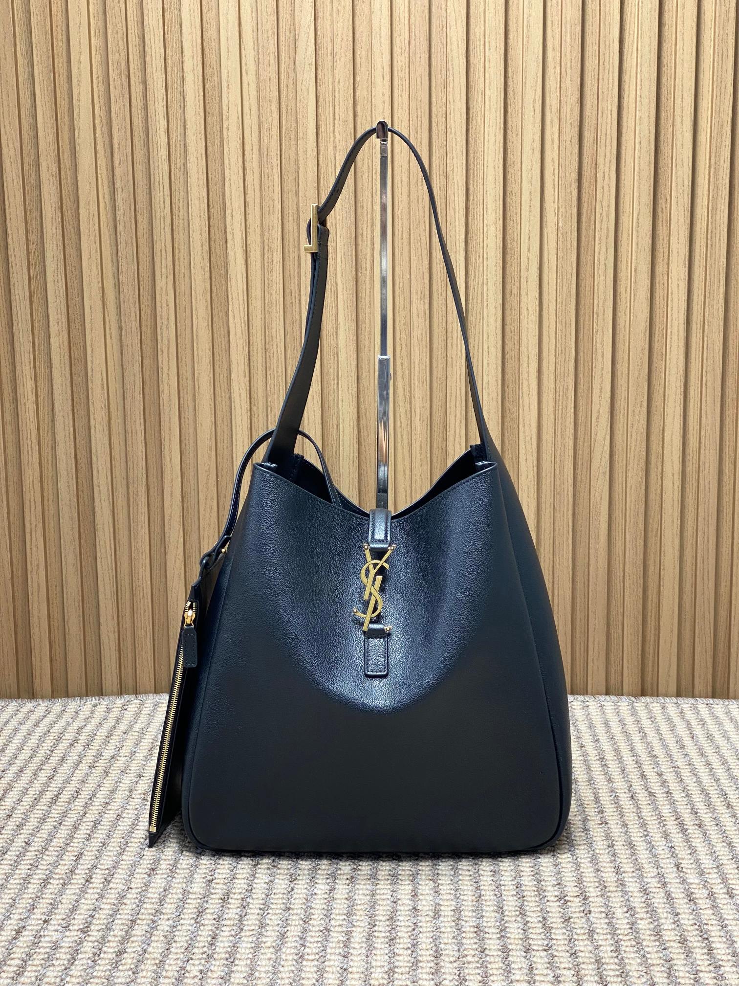 YSL Style Black Leather Hobo Bag style reference detail image 1 from source 770775
