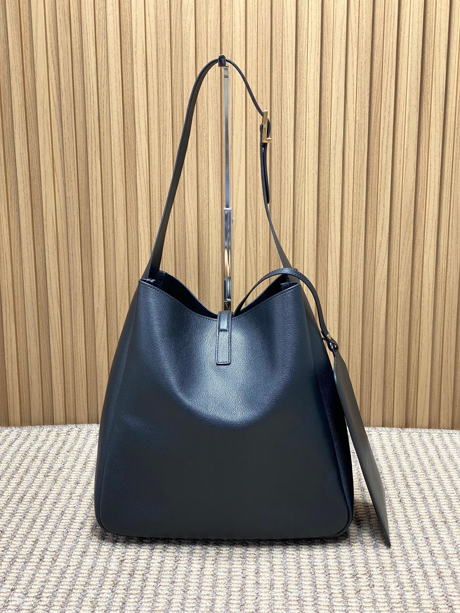 YSL Style Black Leather Hobo Bag style reference detail image 3 from source 770775
