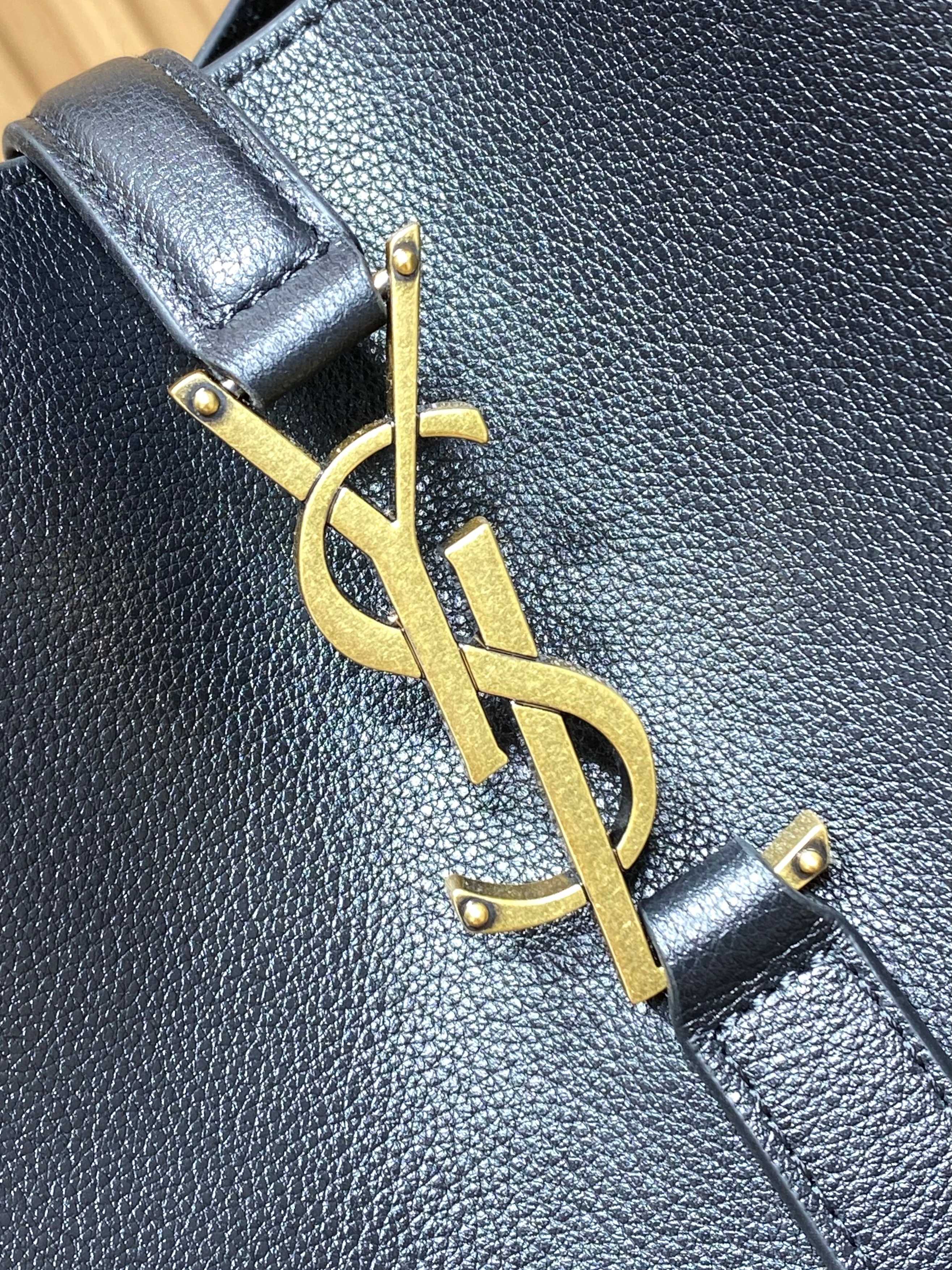 YSL Style Black Leather Hobo Bag style reference detail image 7 from source 770775