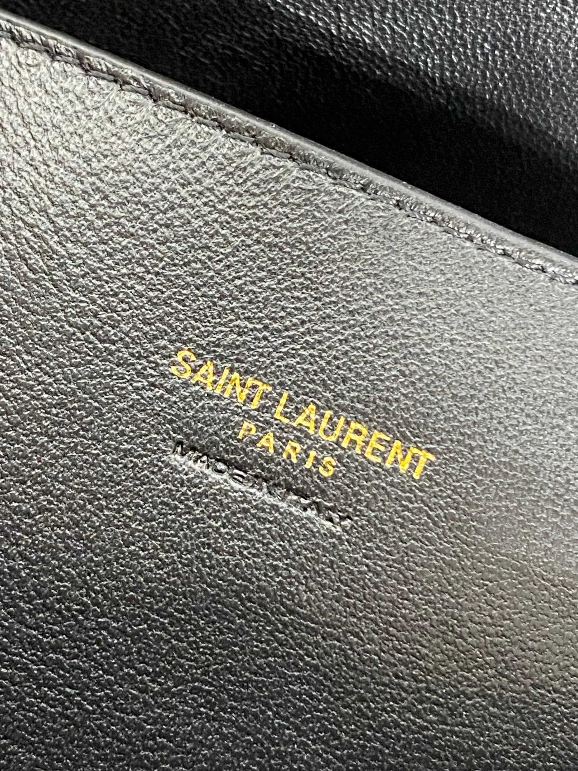 YSL V-Quilted Leather Flap Crossbody Bag