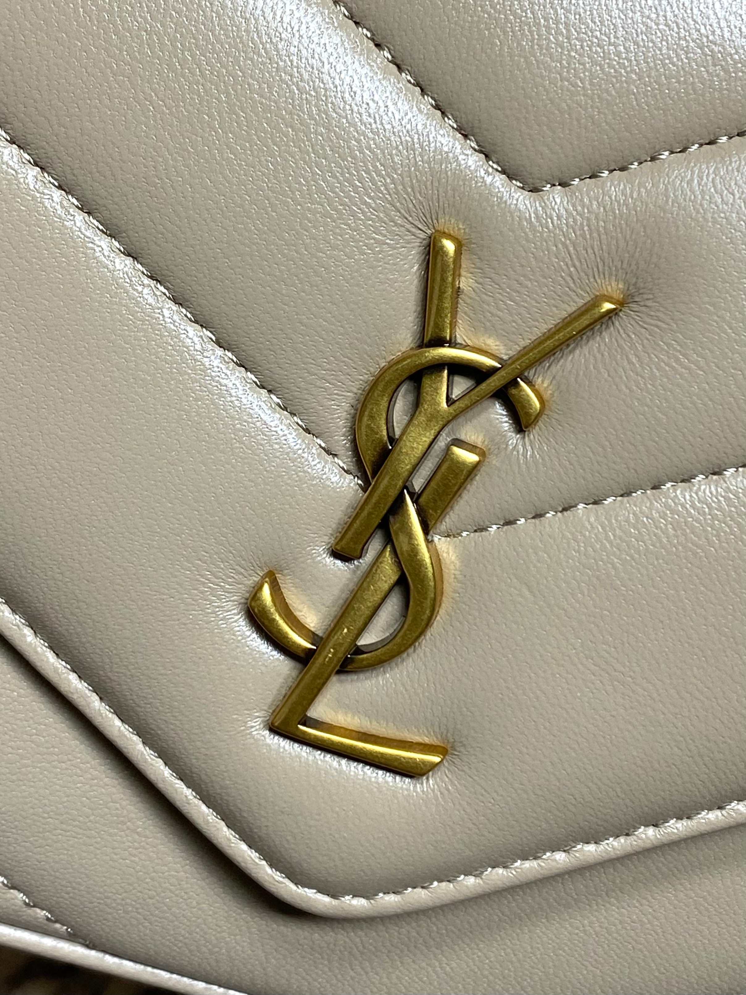 YSL V-Quilted Leather Flap Crossbody Bag