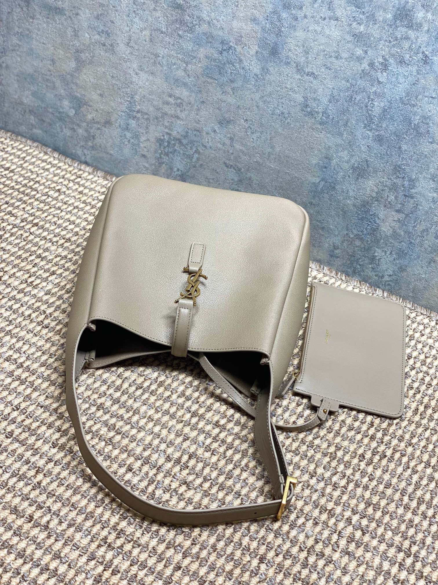 YSL Style Leather Hobo Bag style reference detail image 5 from source 770778