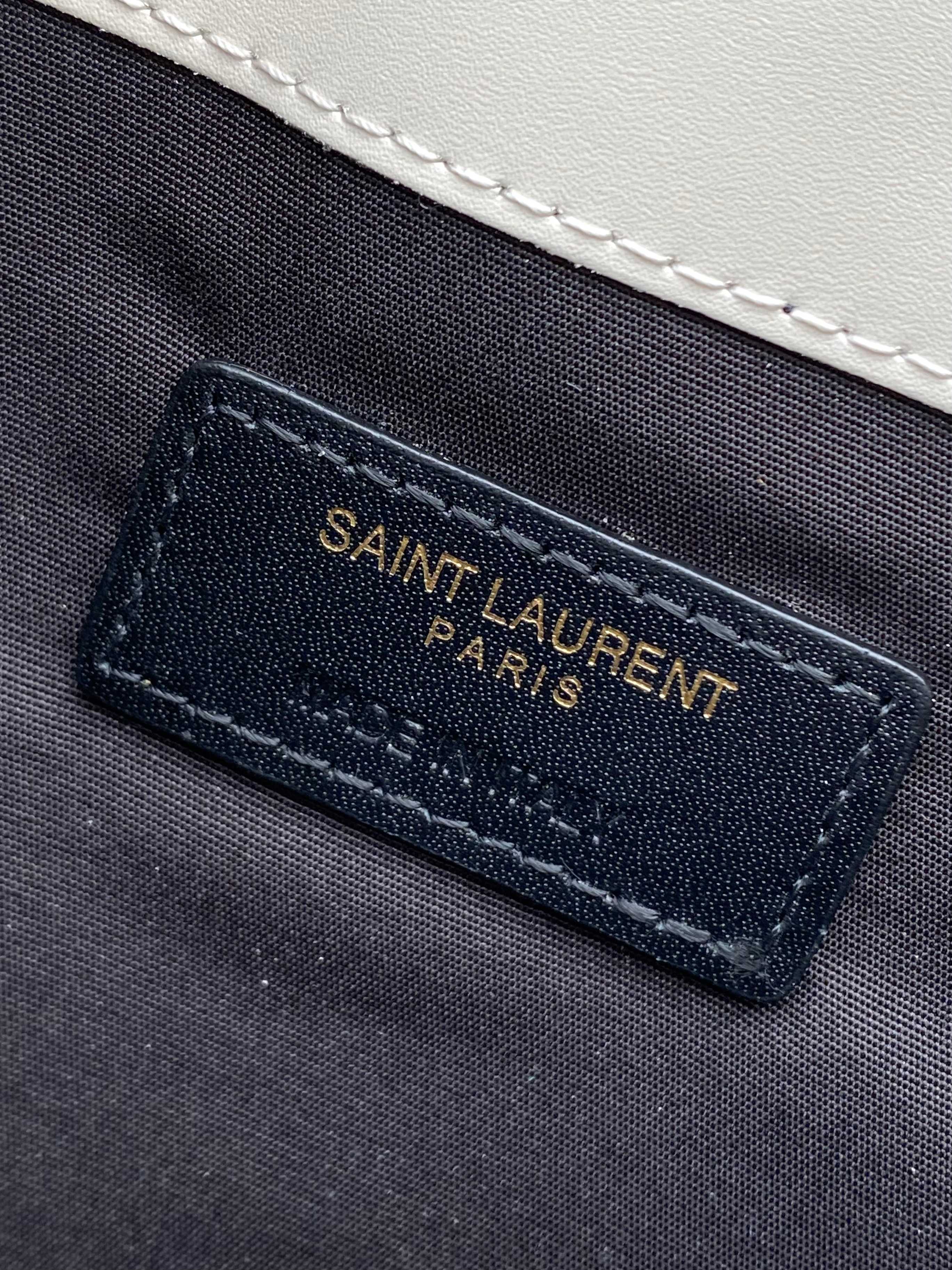 YSL Style Black Leather Clutch Bags detail image 9 from source 770843