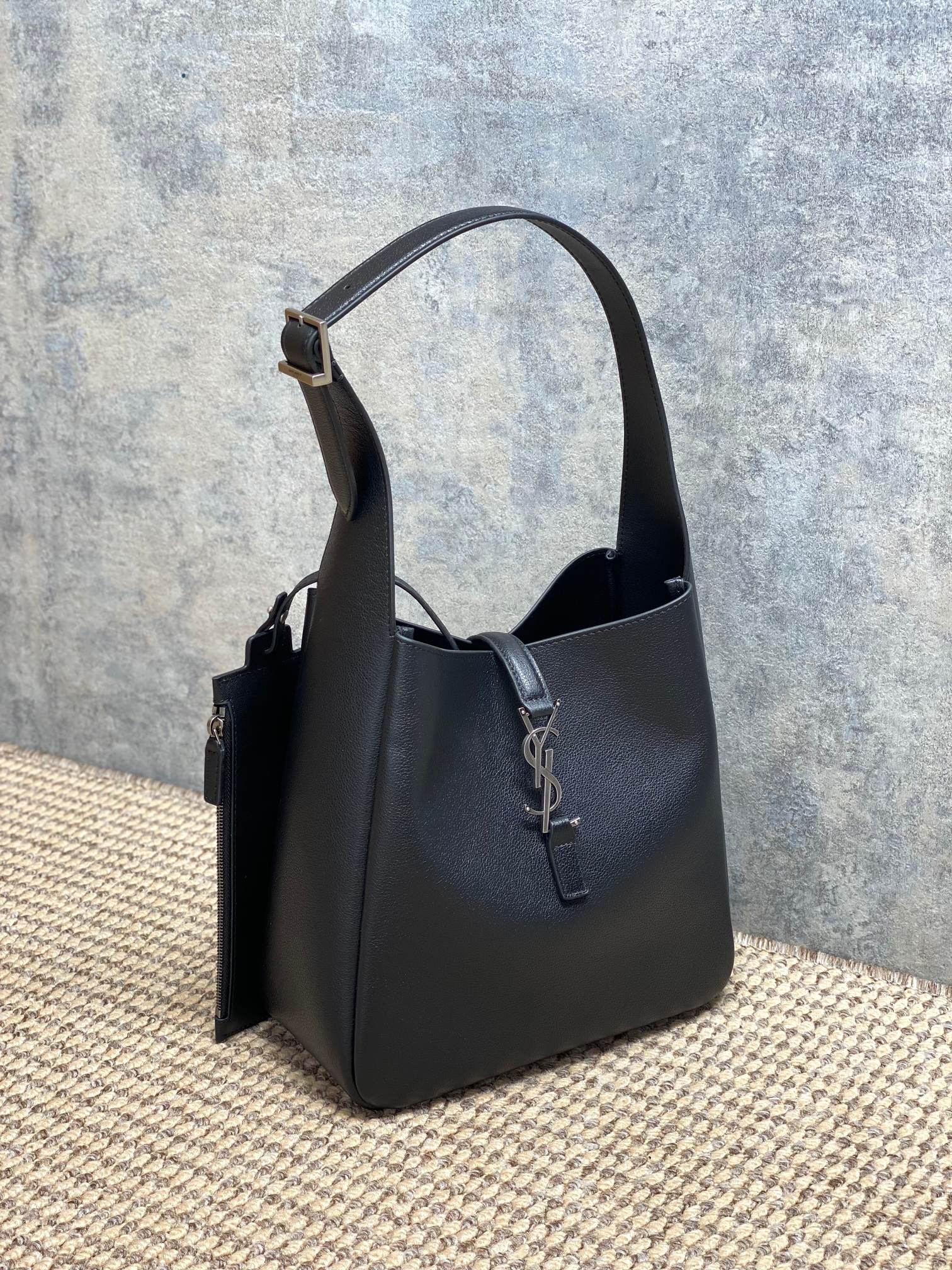 YSL Style Leather Hobo Bag style reference detail image 2 from source 770777