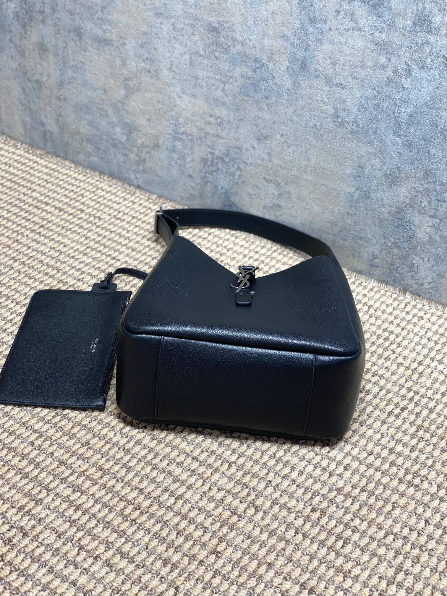 YSL Style Leather Hobo Bag style reference detail image 4 from source 770777