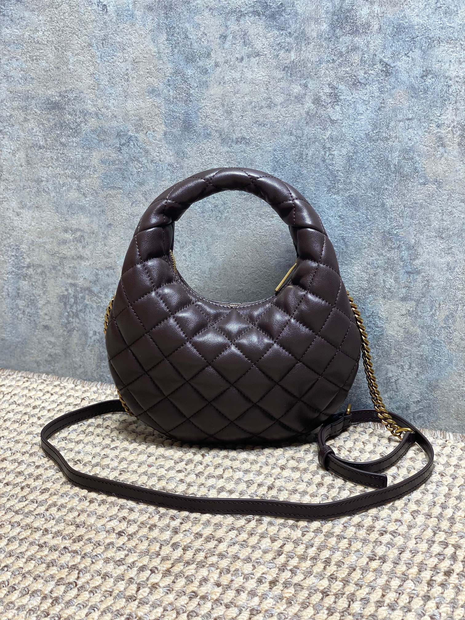 YSL Style Black Leather Hobo Bag style reference detail image 2 from source 770820
