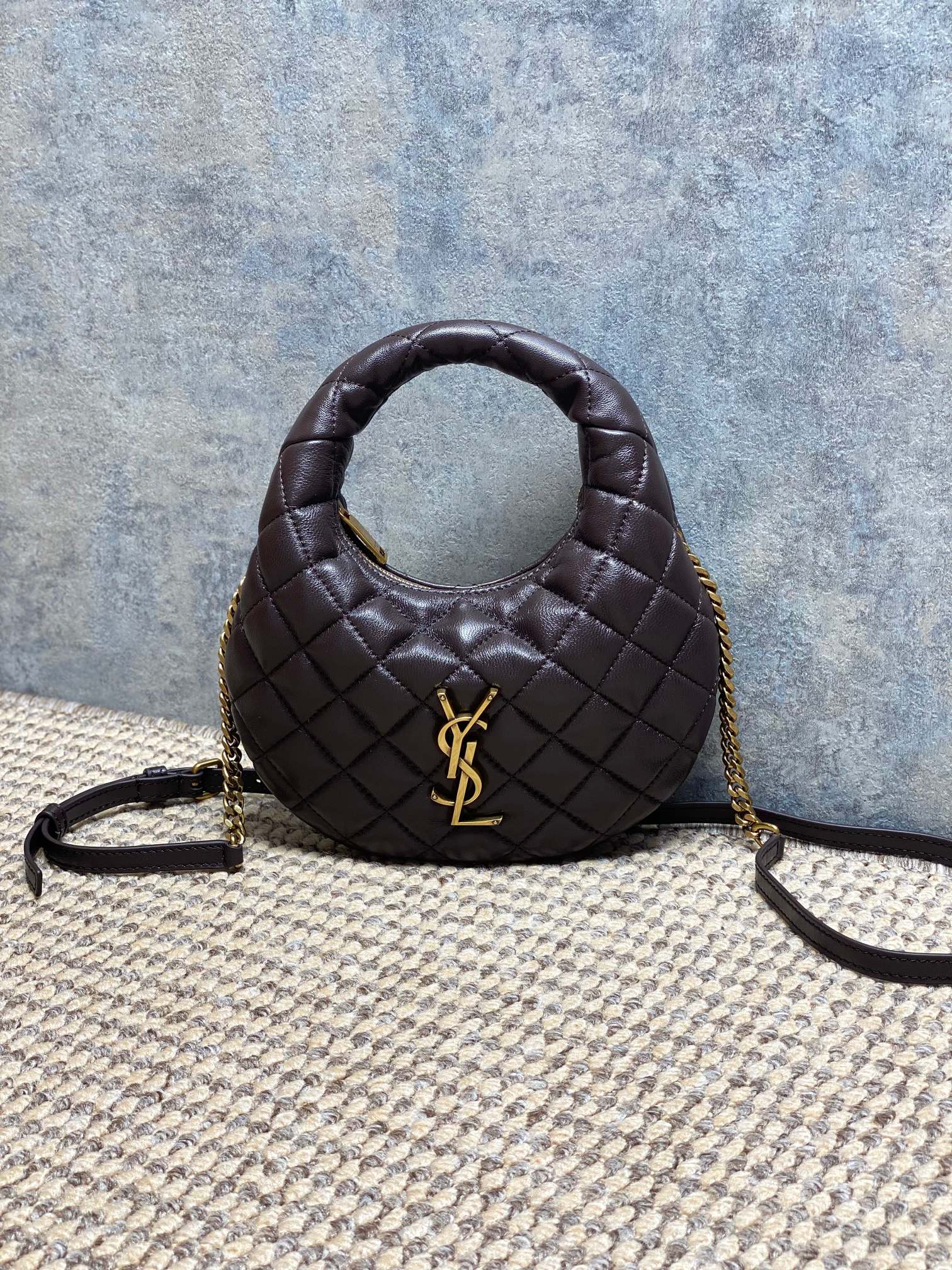YSL Style Black Leather Hobo Bag style reference detail image 1 from source 770820