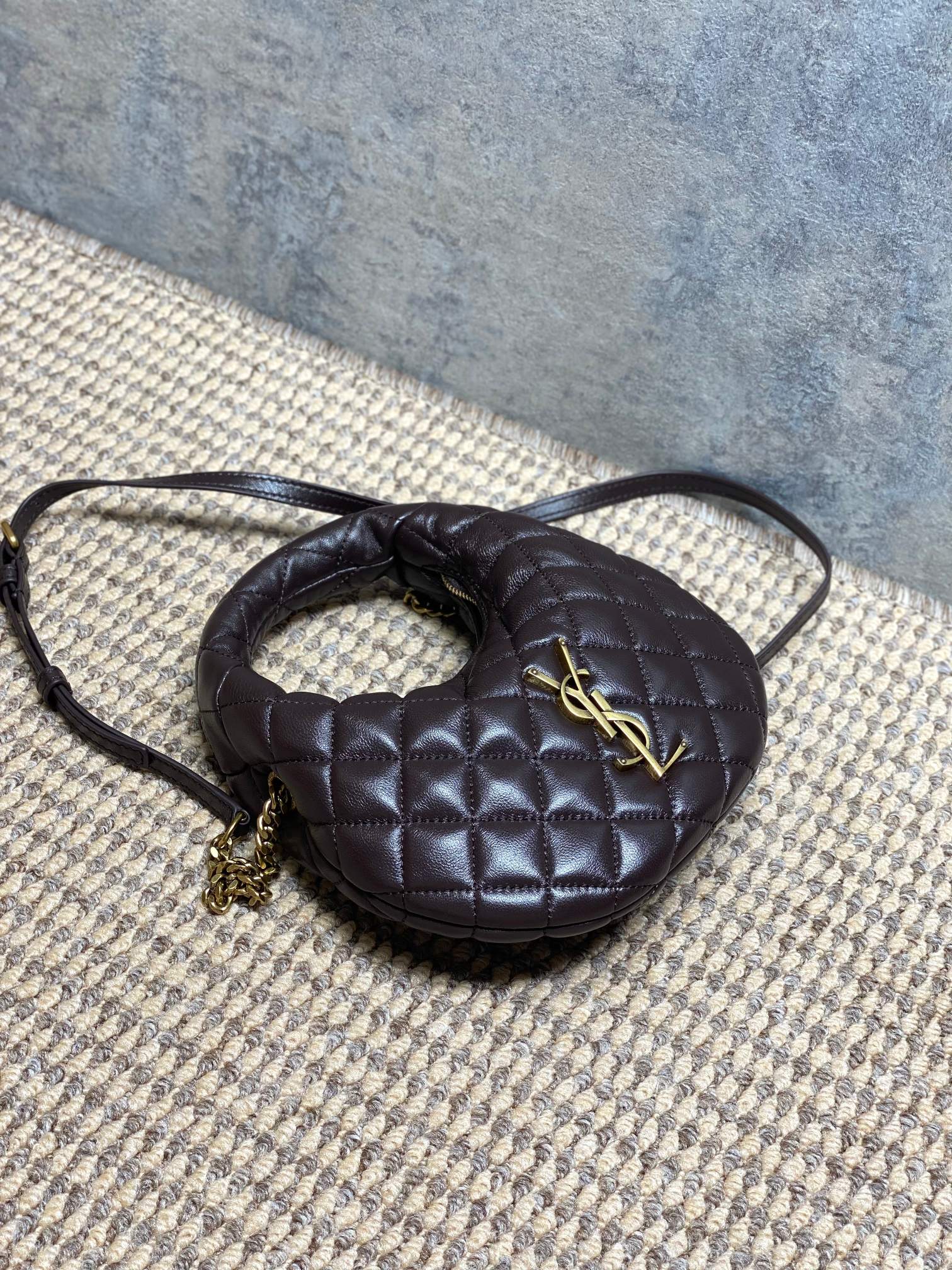 YSL Style Black Leather Hobo Bag style reference detail image 4 from source 770820