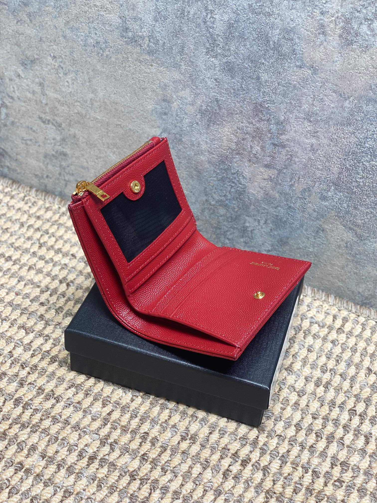 YSL Style Black Wallet Bags detail image 7 from source 770781