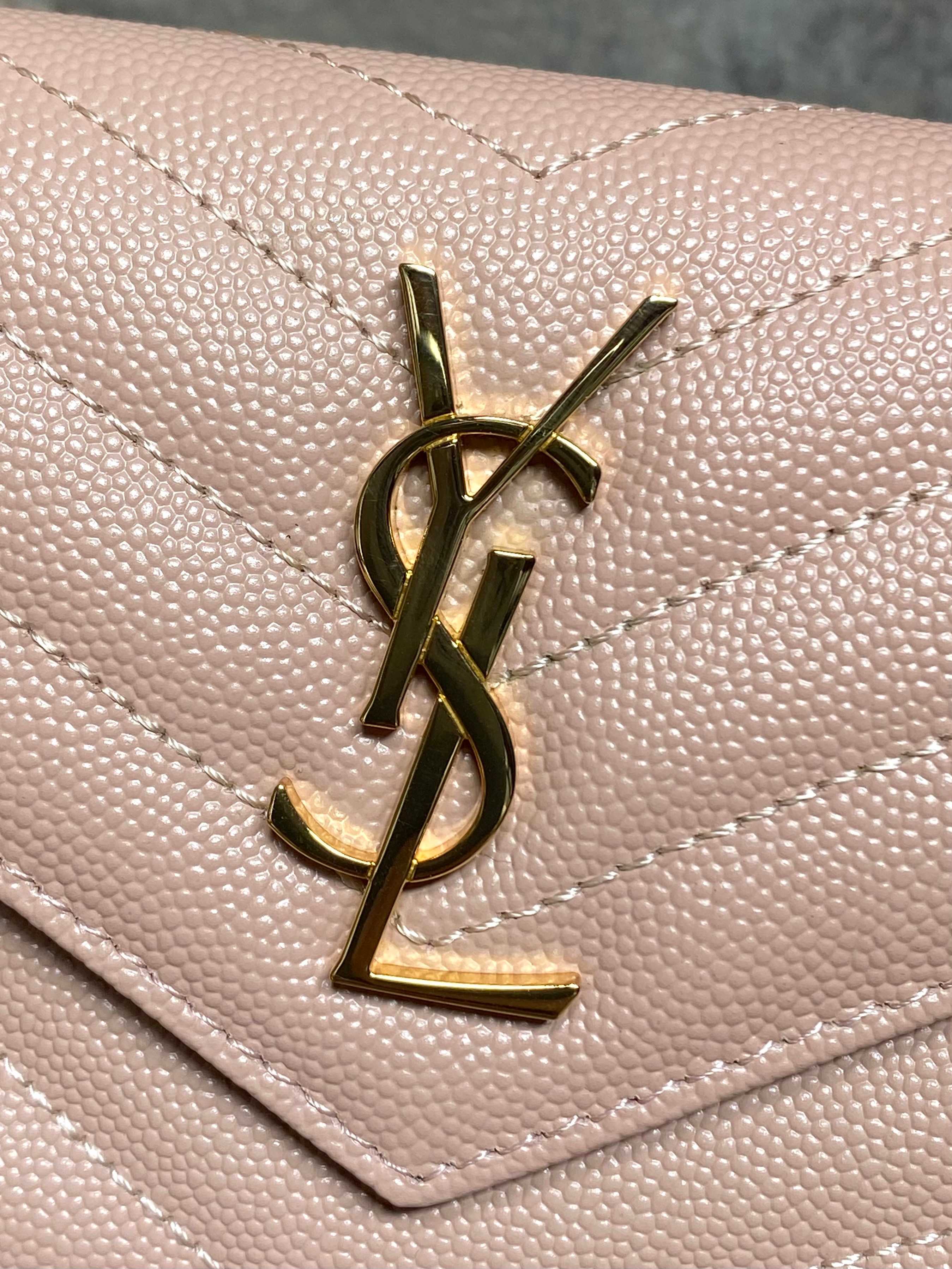 YSL Style Black Leather Wallet Bags detail image 8 from source 770785
