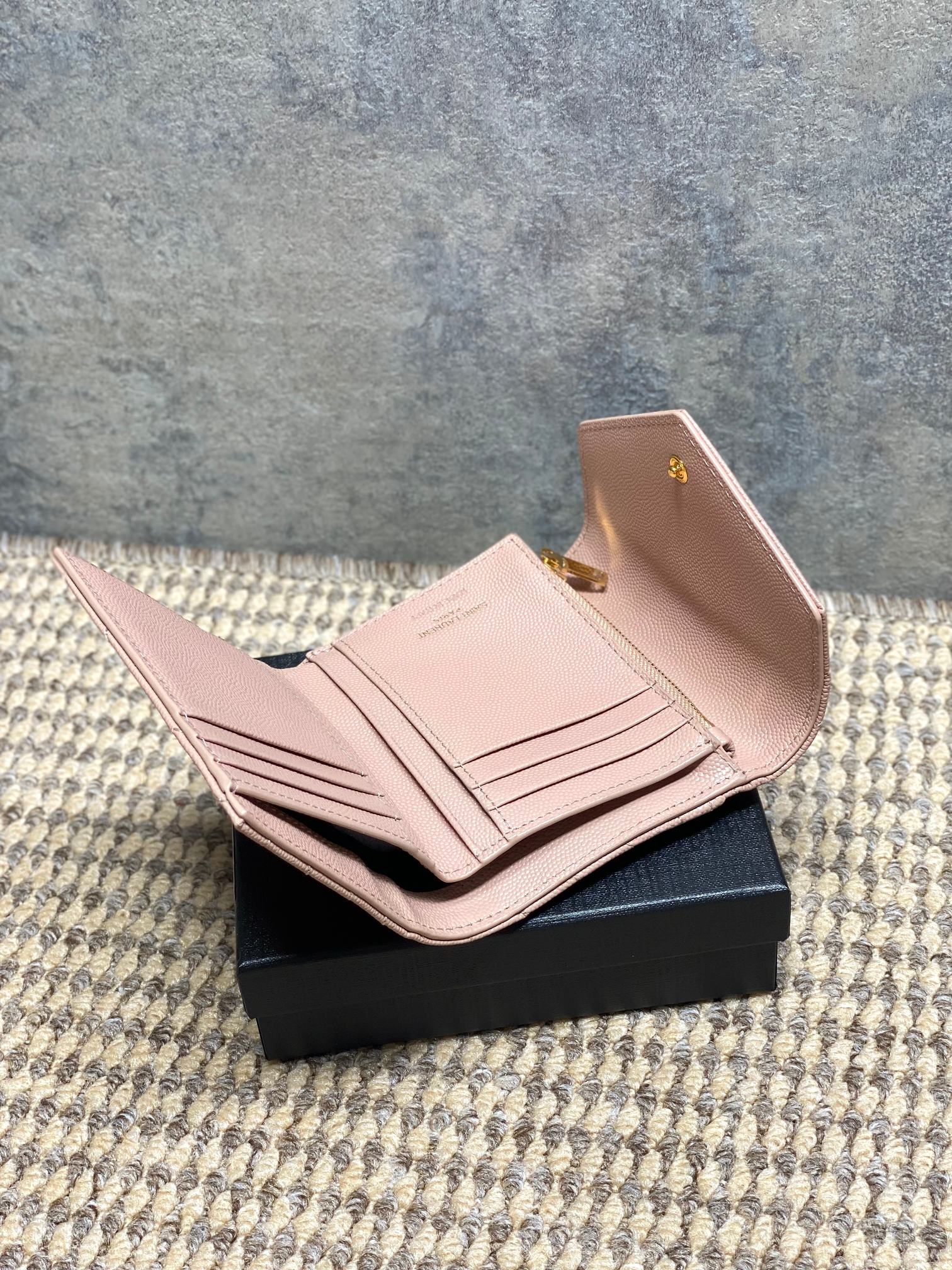 YSL Style Black Leather Wallet Bags detail image 6 from source 770785
