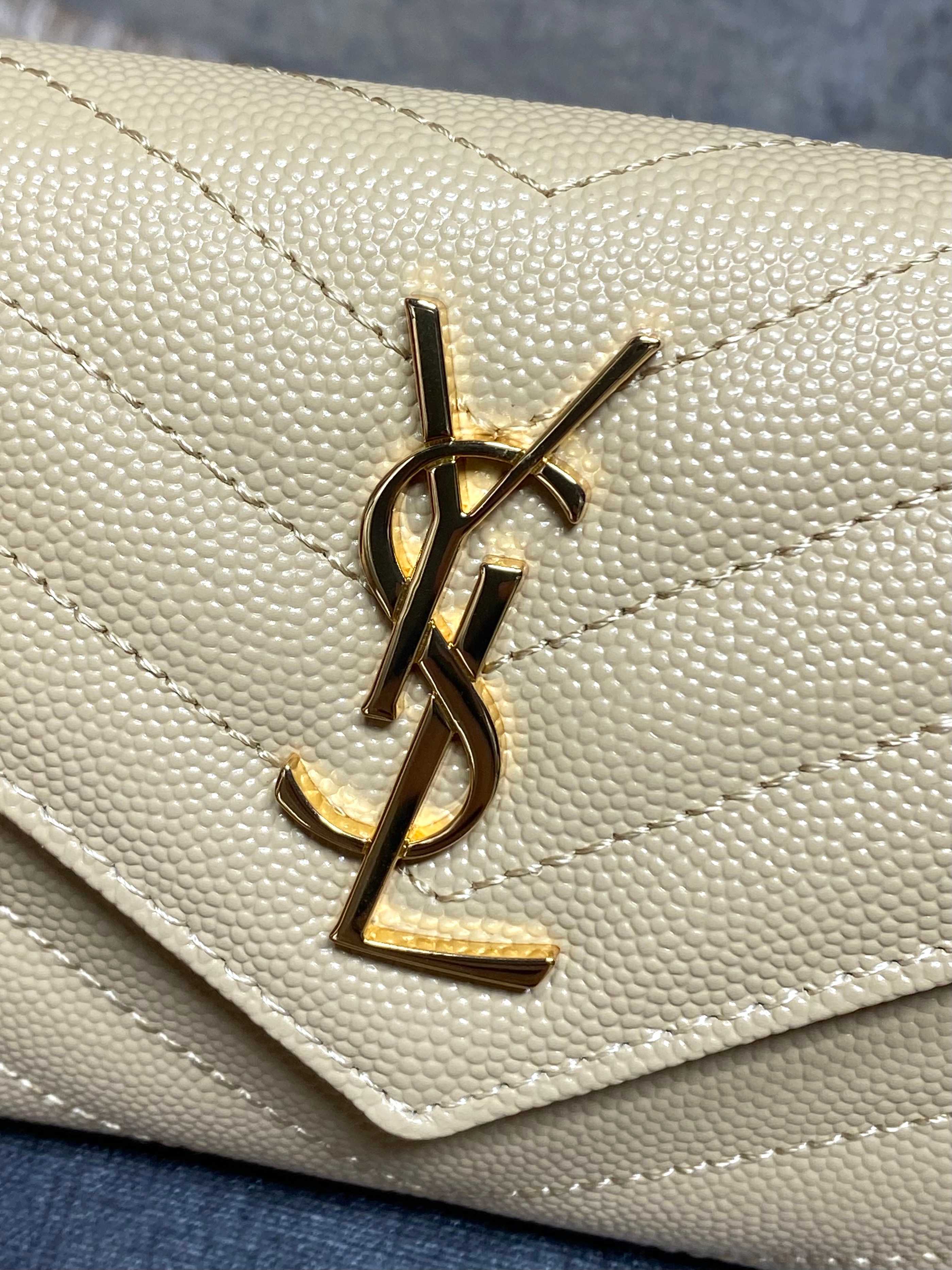 YSL Style Black Leather Wallet Bags detail image 8 from source 770787