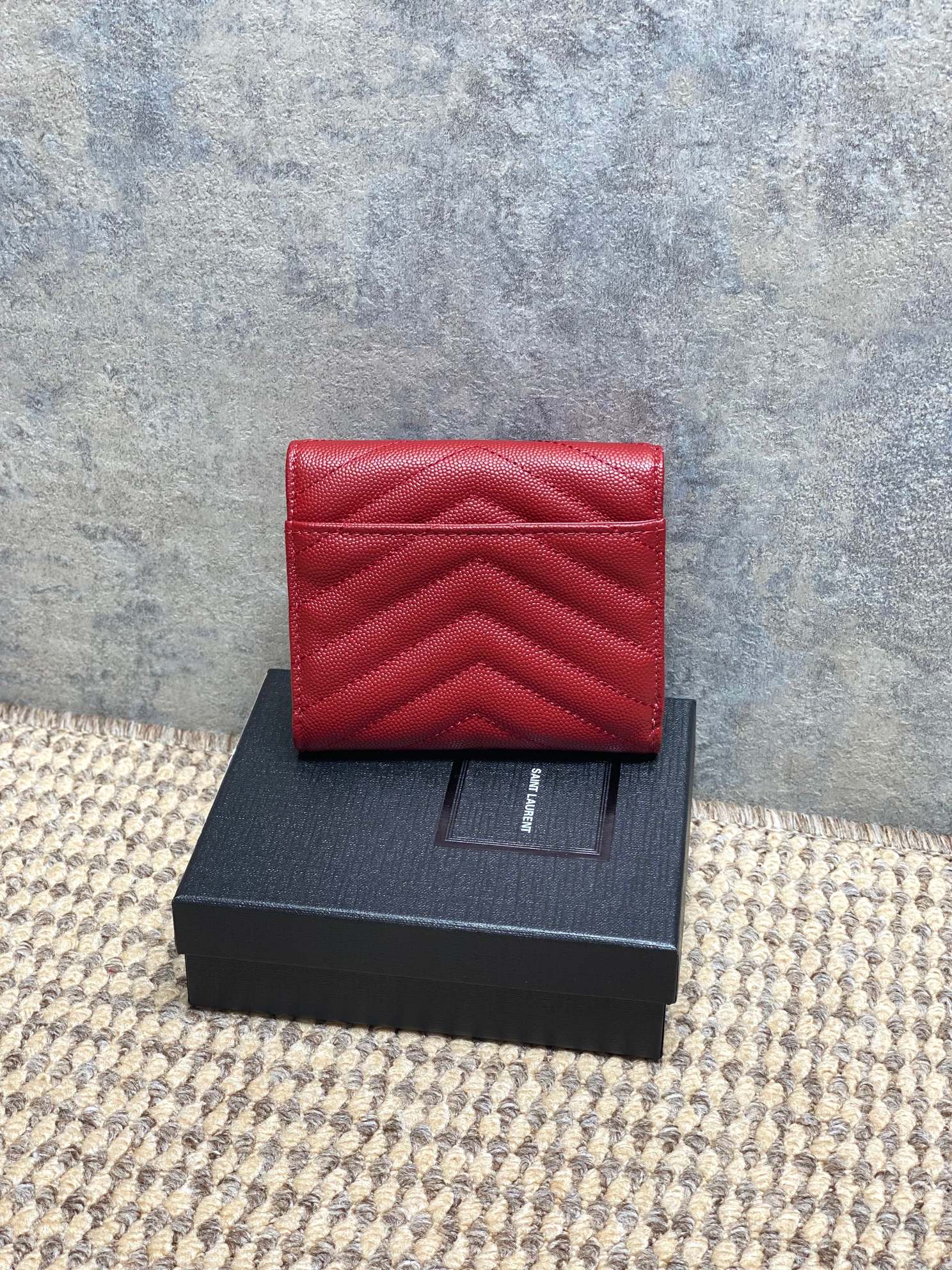 YSL Style Black Leather Wallet Bags detail image 2 from source 770788