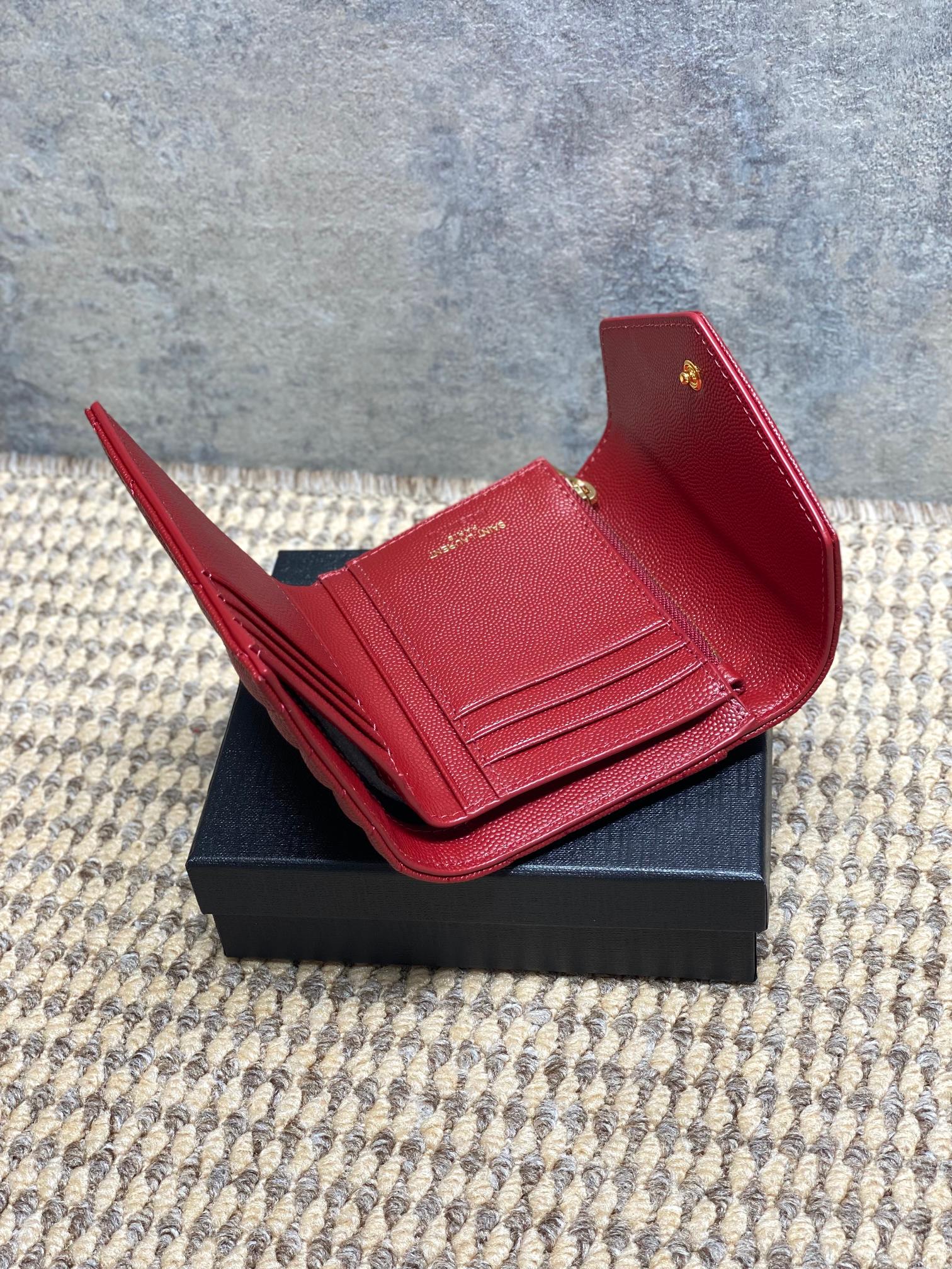 YSL Style Black Leather Wallet Bags detail image 6 from source 770788