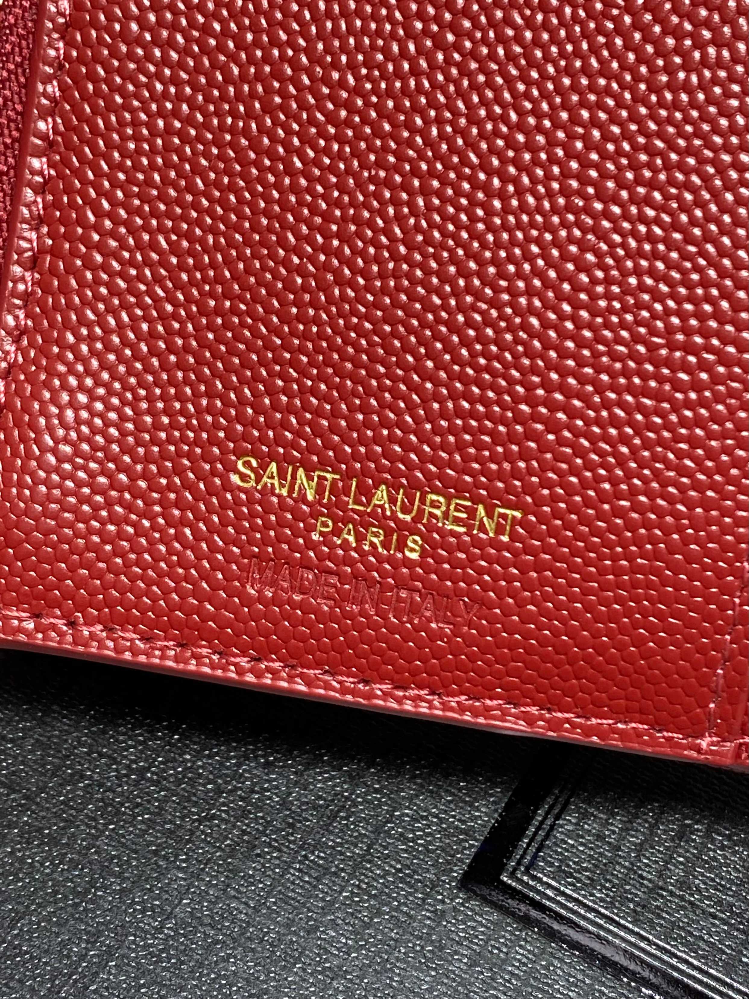 YSL Style Black Leather Wallet Bags detail image 9 from source 770788
