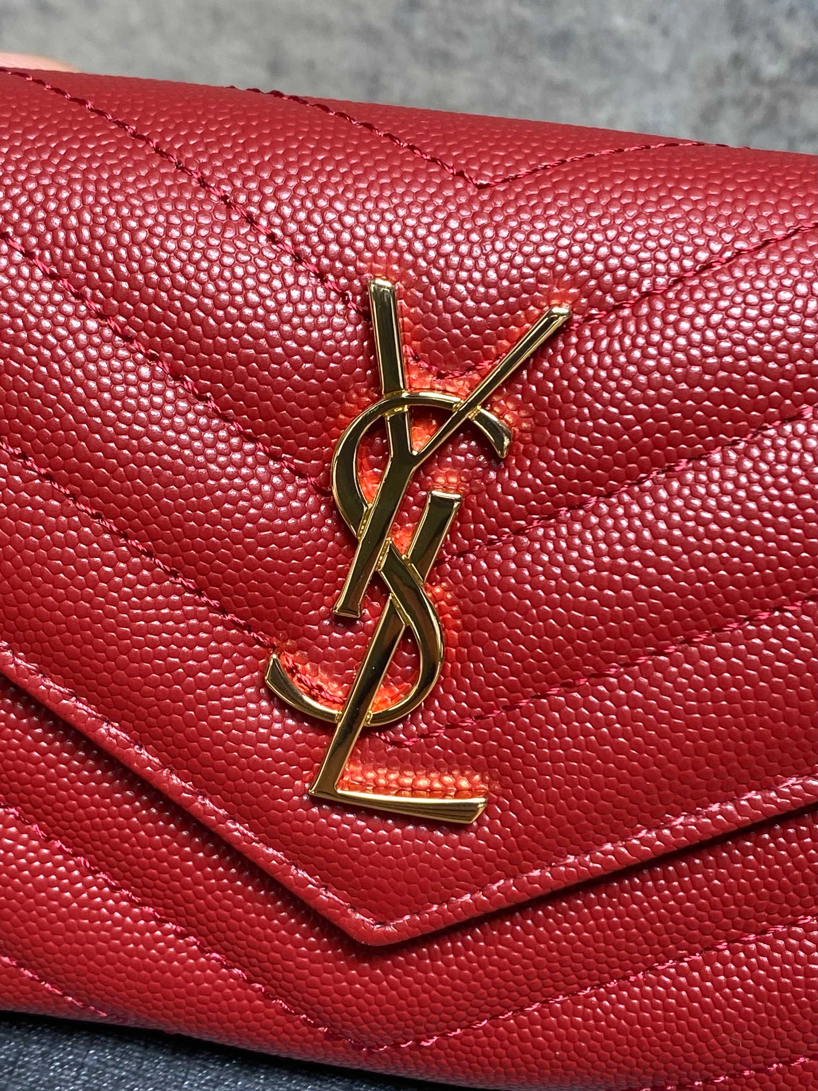 YSL Style Black Leather Wallet Bags detail image 8 from source 770788