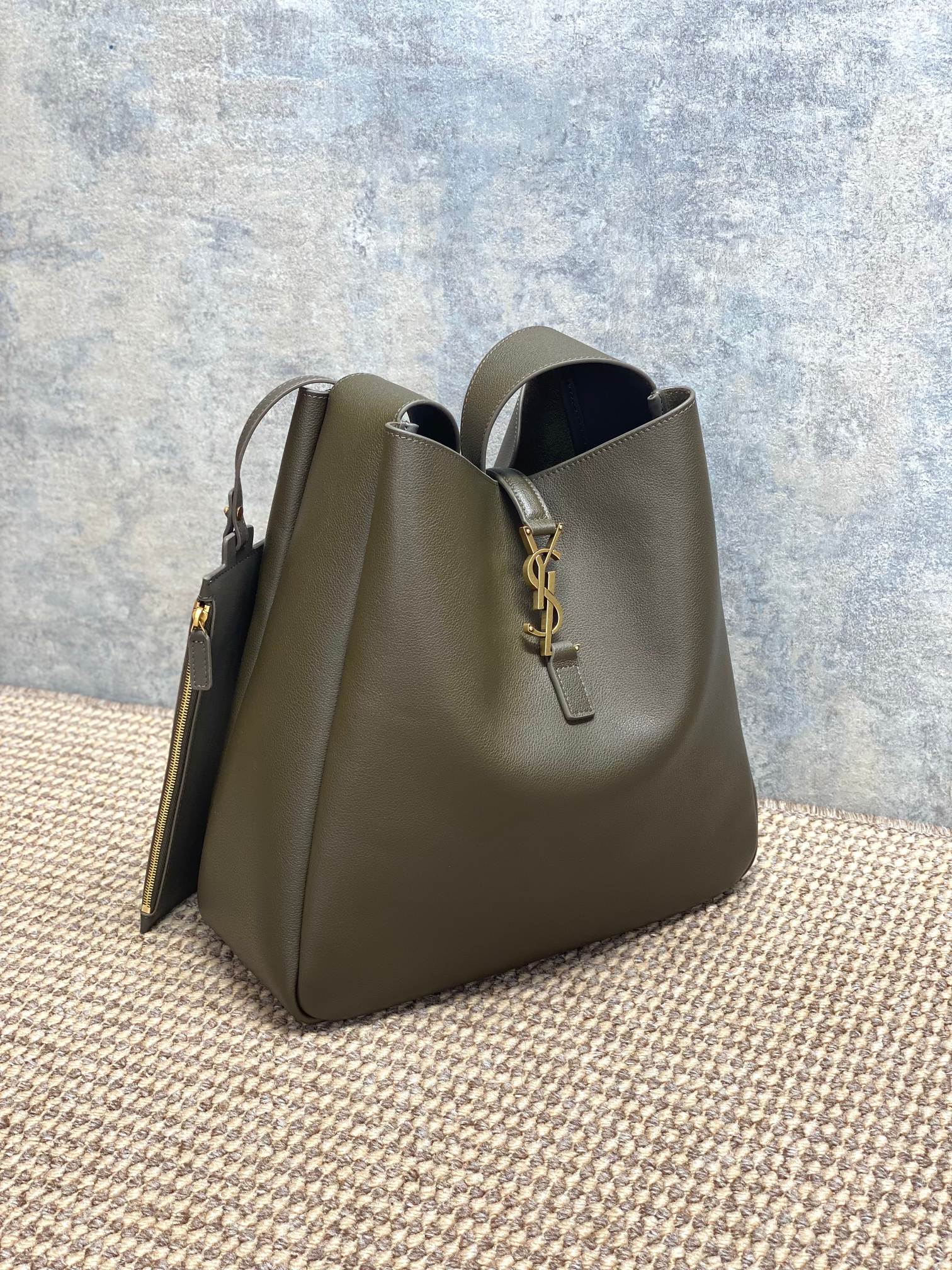 YSL Style Leather Hobo Bag style reference detail image 2 from source 770773